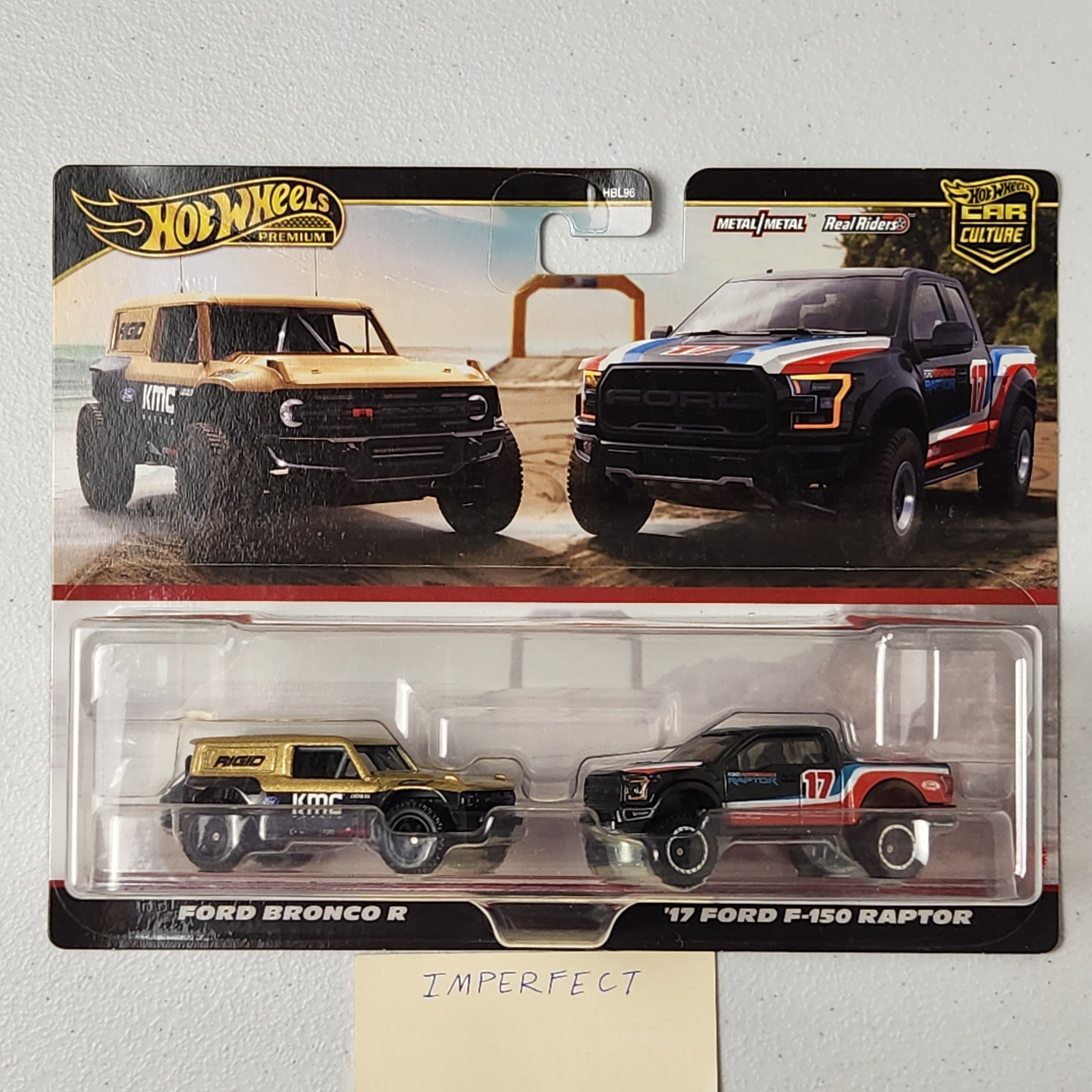 Ford Bronco R / '17 Ford F-150 Raptor Premium 2 Pack American Premium Hot Wheels 2024