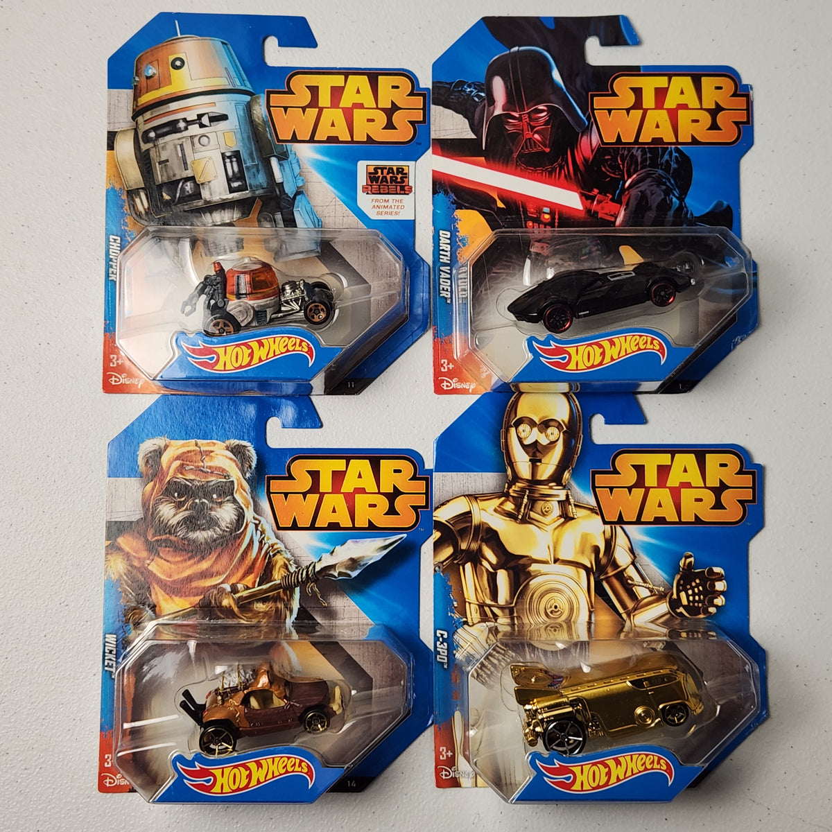 Star Wars Character Cars Complete 15-Car Set Star Wars Hot Wheels 2014