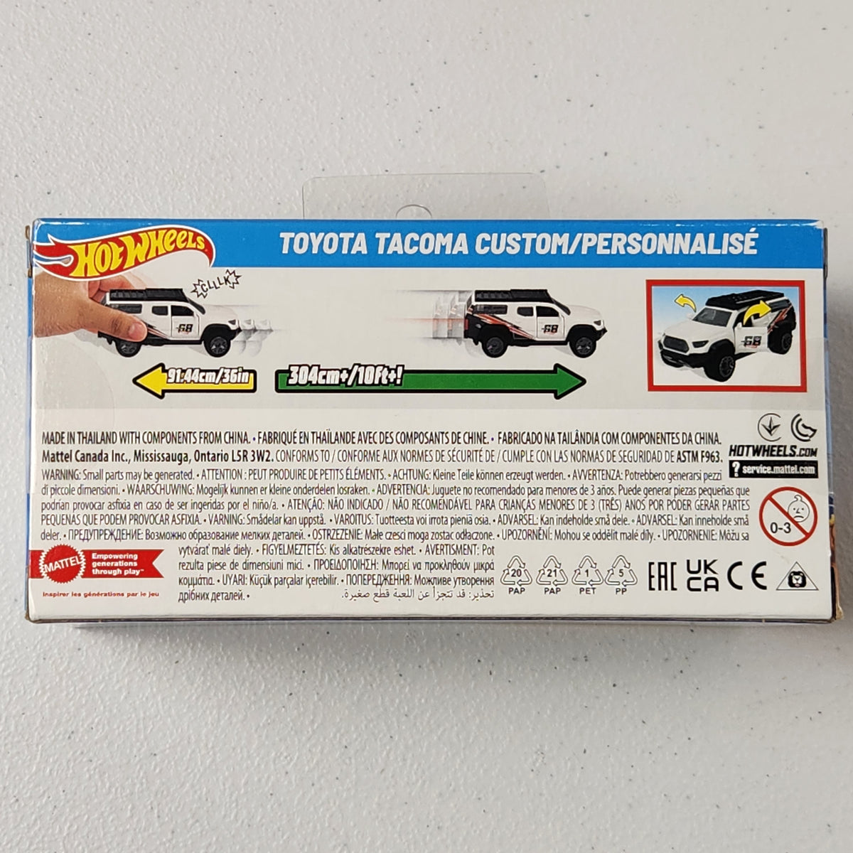 Toyota Tacoma Custom/Personnalisé 2/4 Pull-Back Speeders JDM Premium Hot Wheels 2023