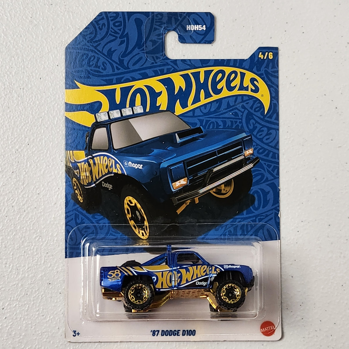 87 Dodge D100 American Mainline Hot Wheels