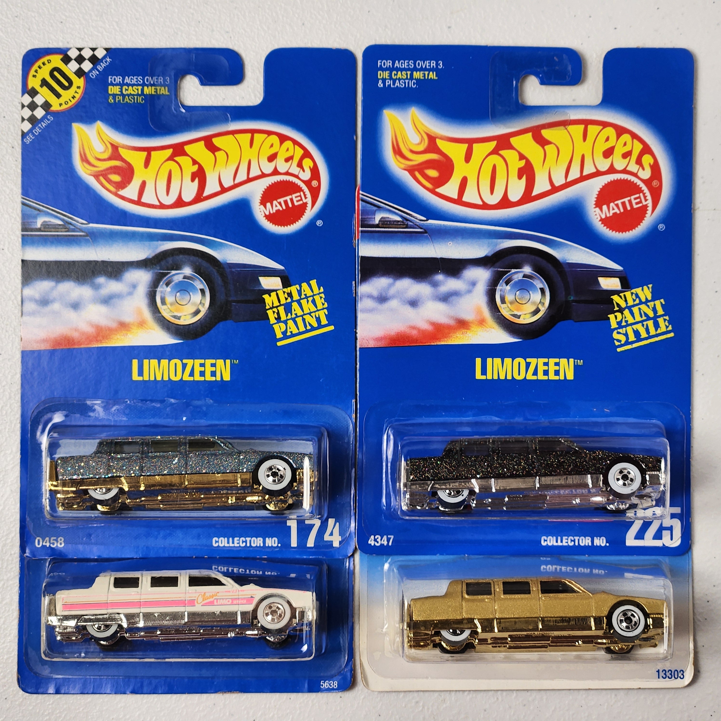 Limozeen Vintage 90s Hot Wheels Lot of 4 American 90s Mainline Hot Wheels
