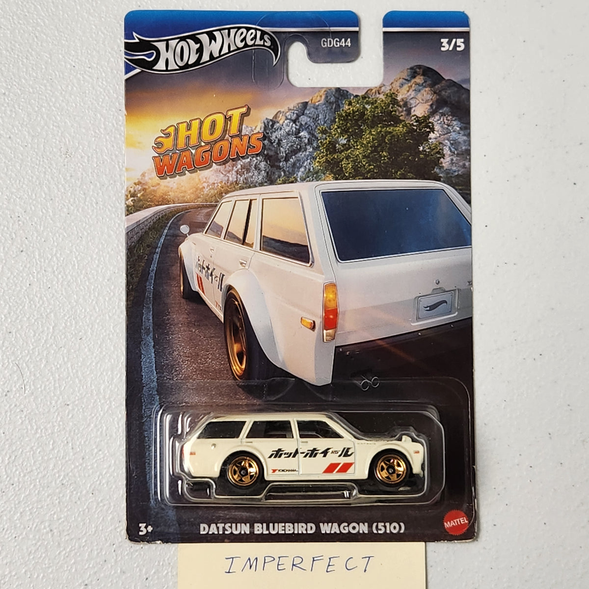 Datsun Bluebird Wagon (510) METAL BASE JDM Silver Series Hot Wheels