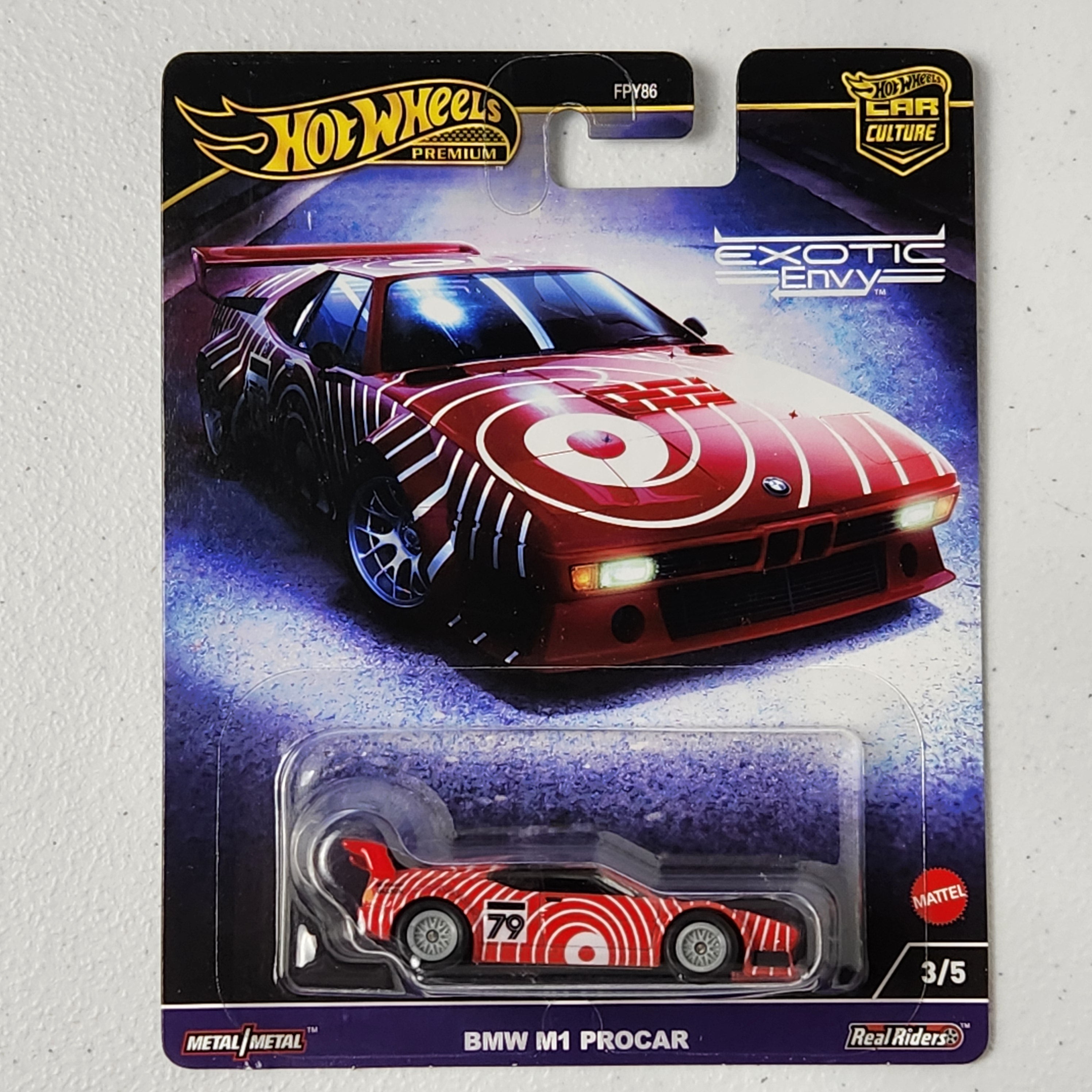 BMW M1 PROCAR 3/5 Car Culture Exotic Envy European Premium Hot Wheels 2023