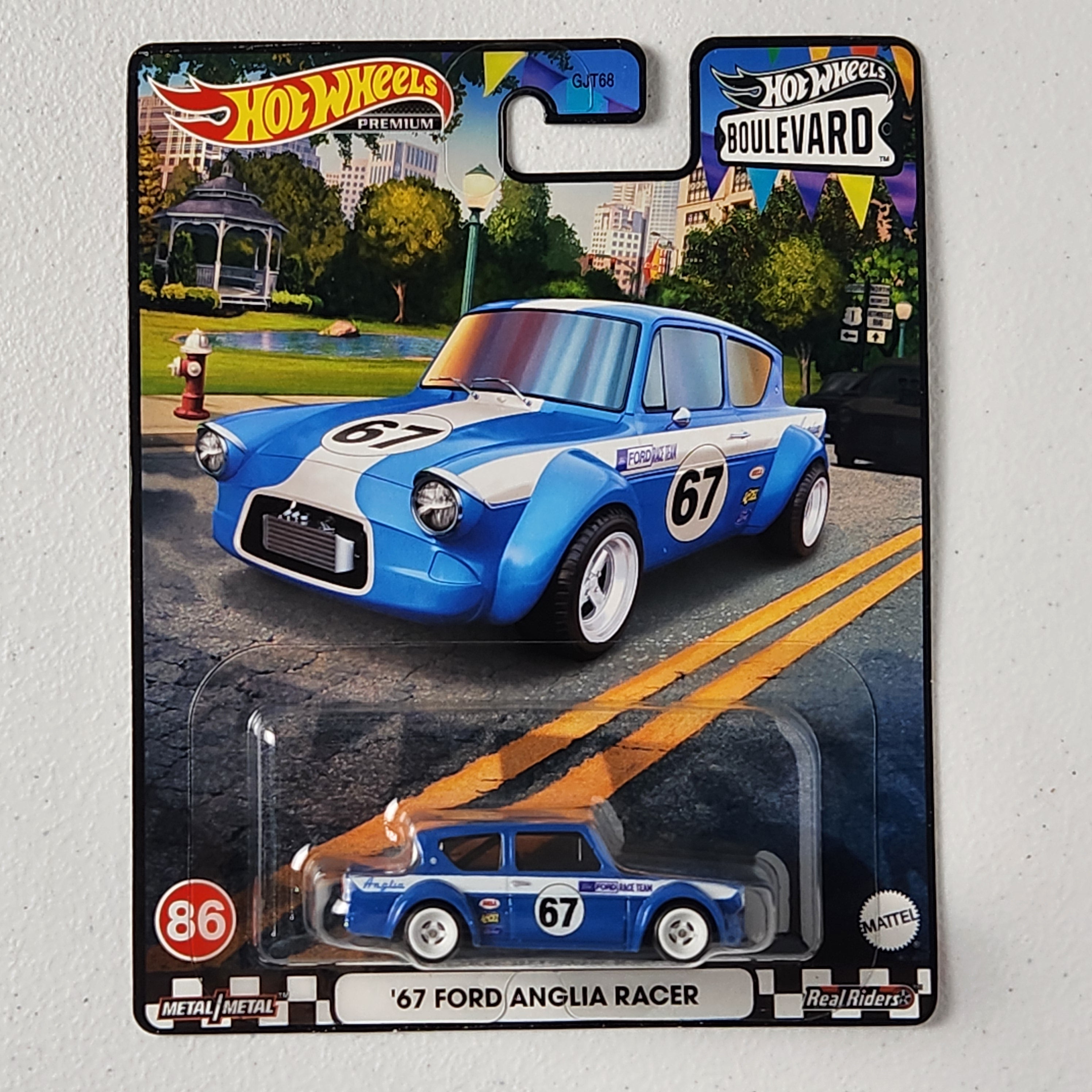 67 Ford Anglia Racer #86 Boulevard American Premium Hot Wheels