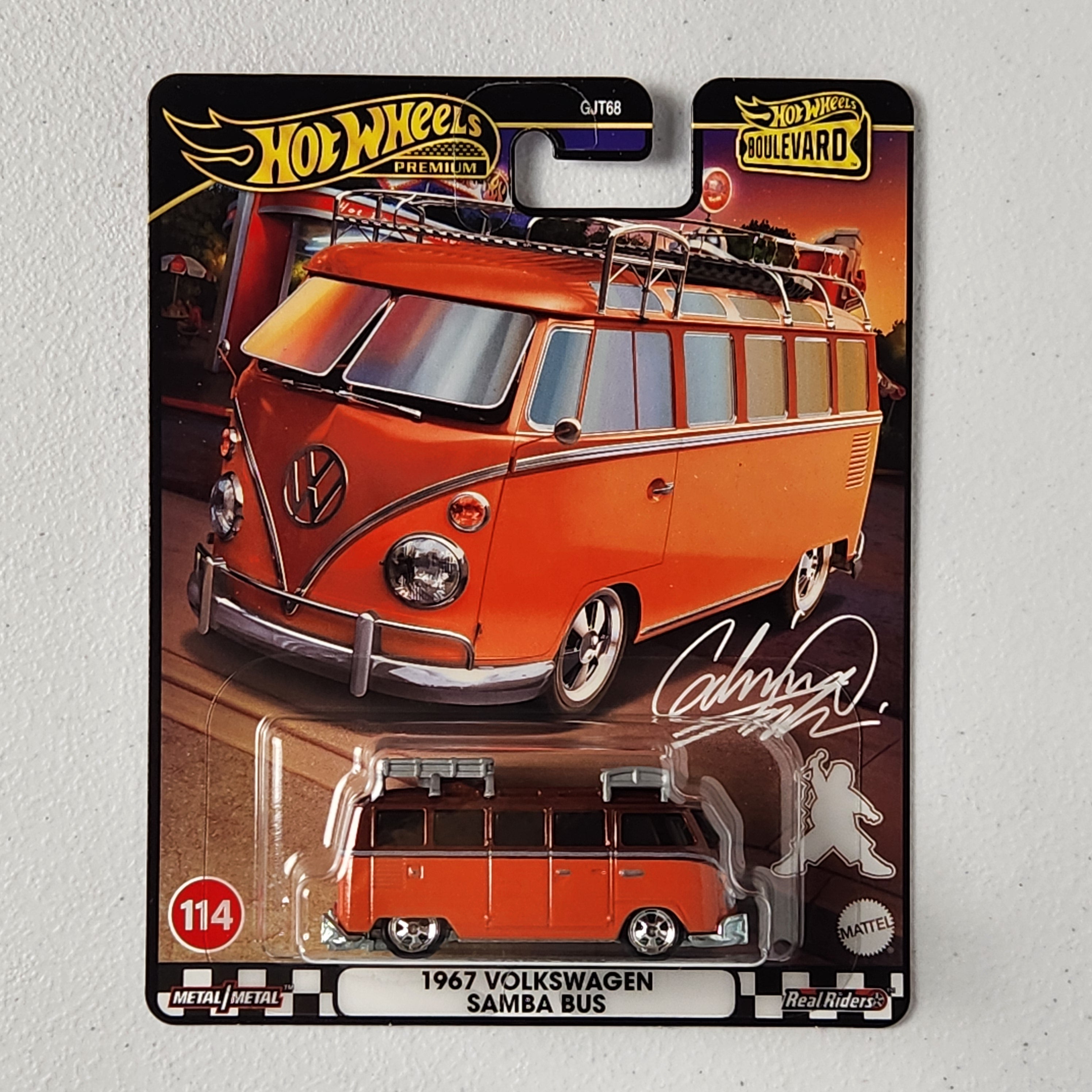 1967 Volkswagen Samba Bus #114 Boulevard European Premium Hot Wheels