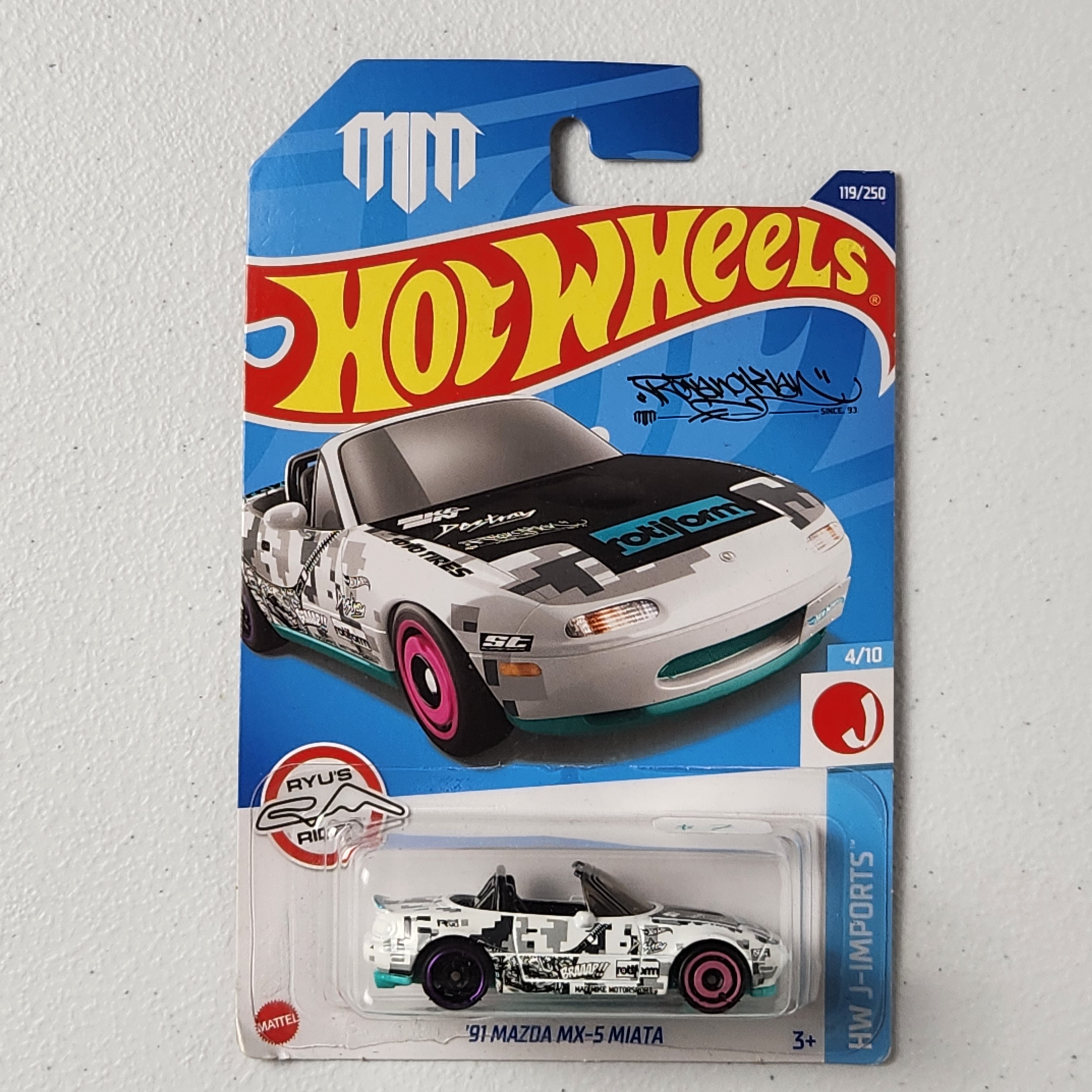91 Mazda MX-5 Miata JDM Mainline Hot Wheels