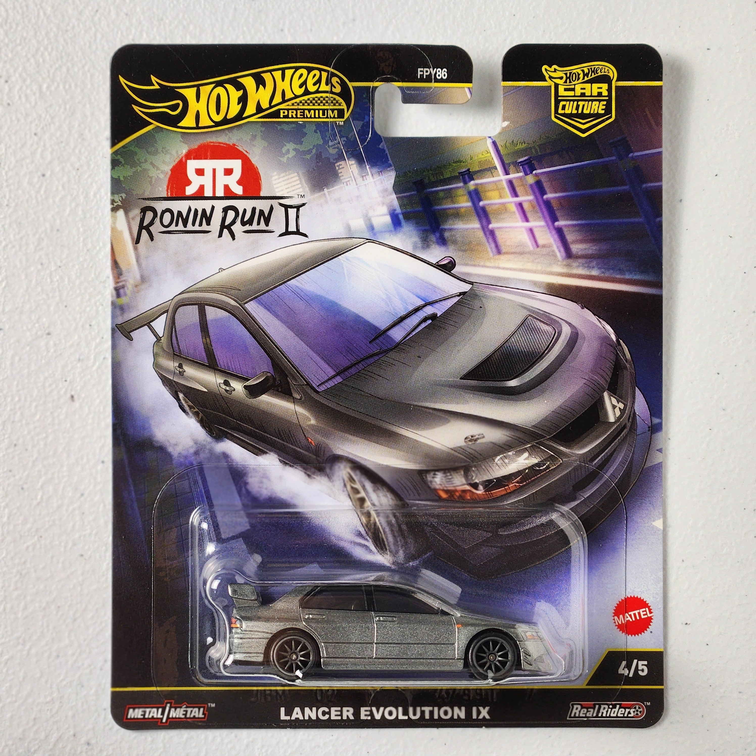 Lancer Evolution IX #4/5 Ronin Run II Car Culture JDM Premium Hot Wheels