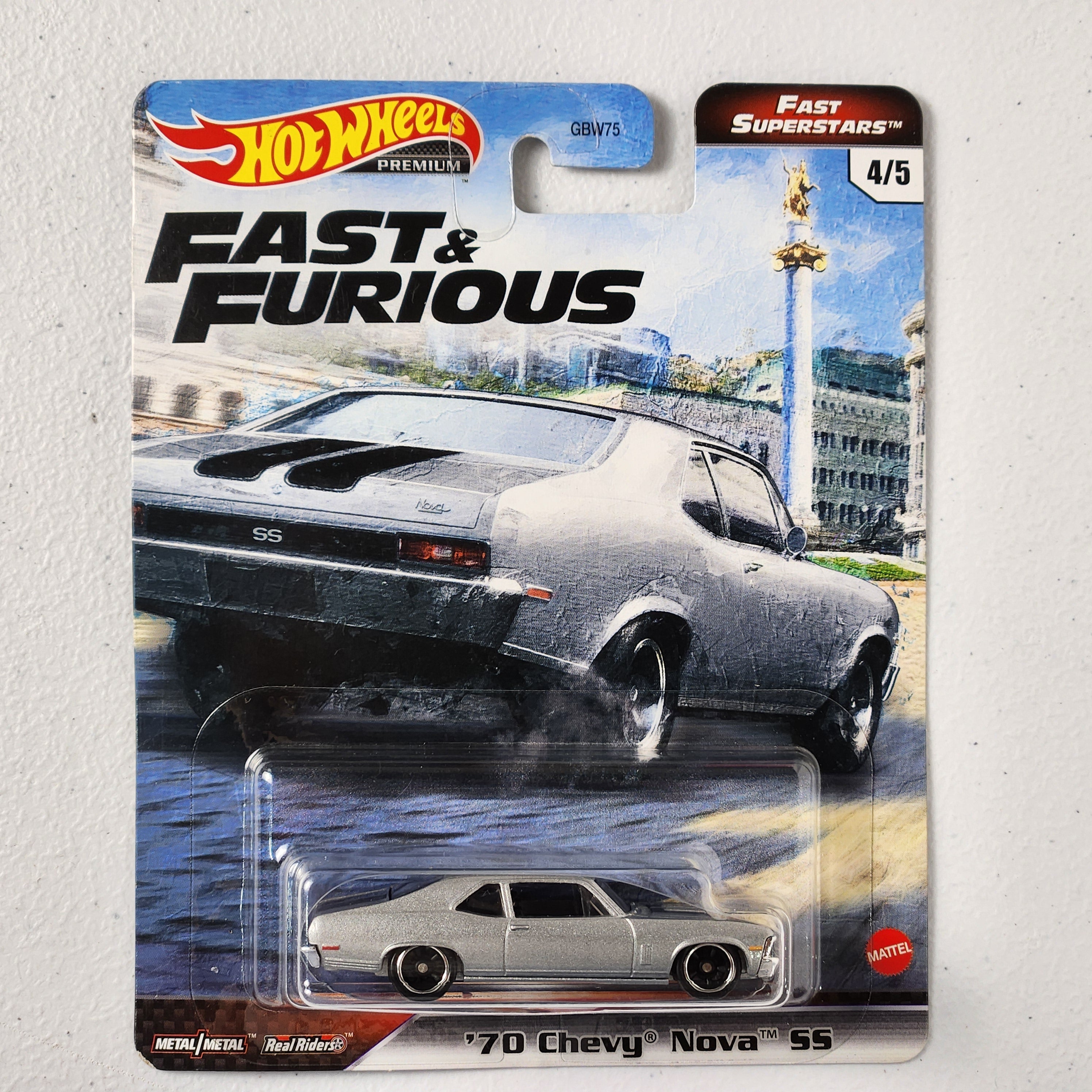 ’70 Chevy Nova SS #4/5 Fast Superstars American Premium Hot Wheels