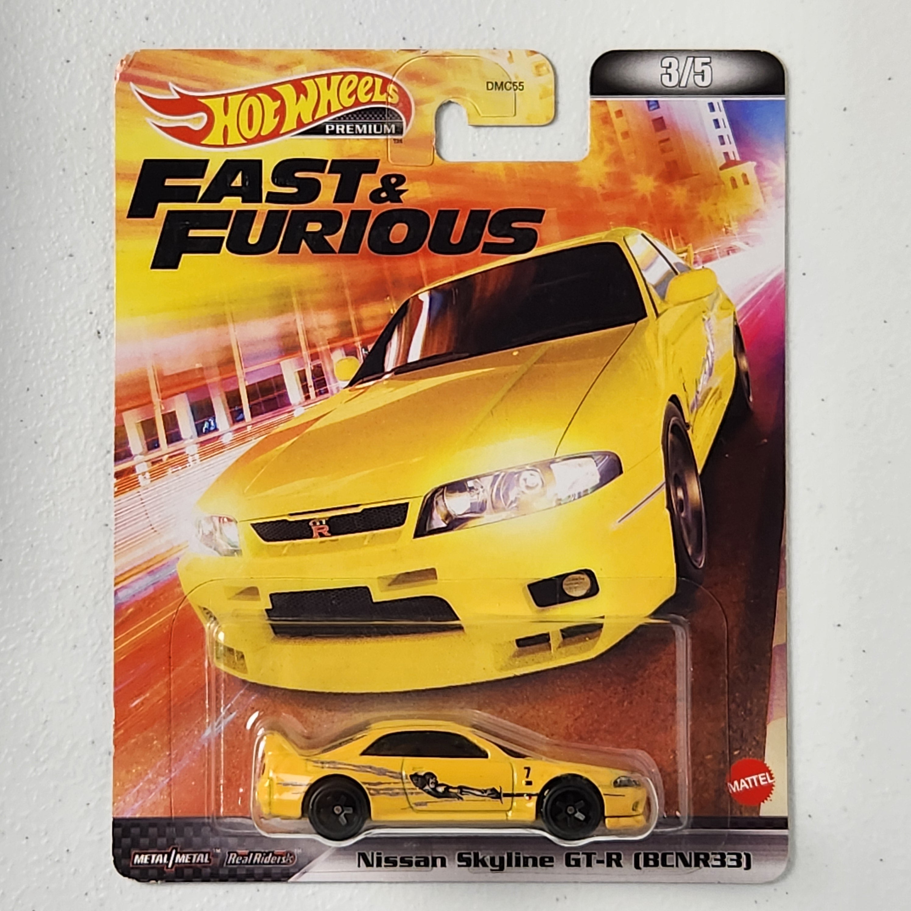 Nissan Skyline GT-R (BCNR33) #3/5 F&F JDM Premium Hot Wheels