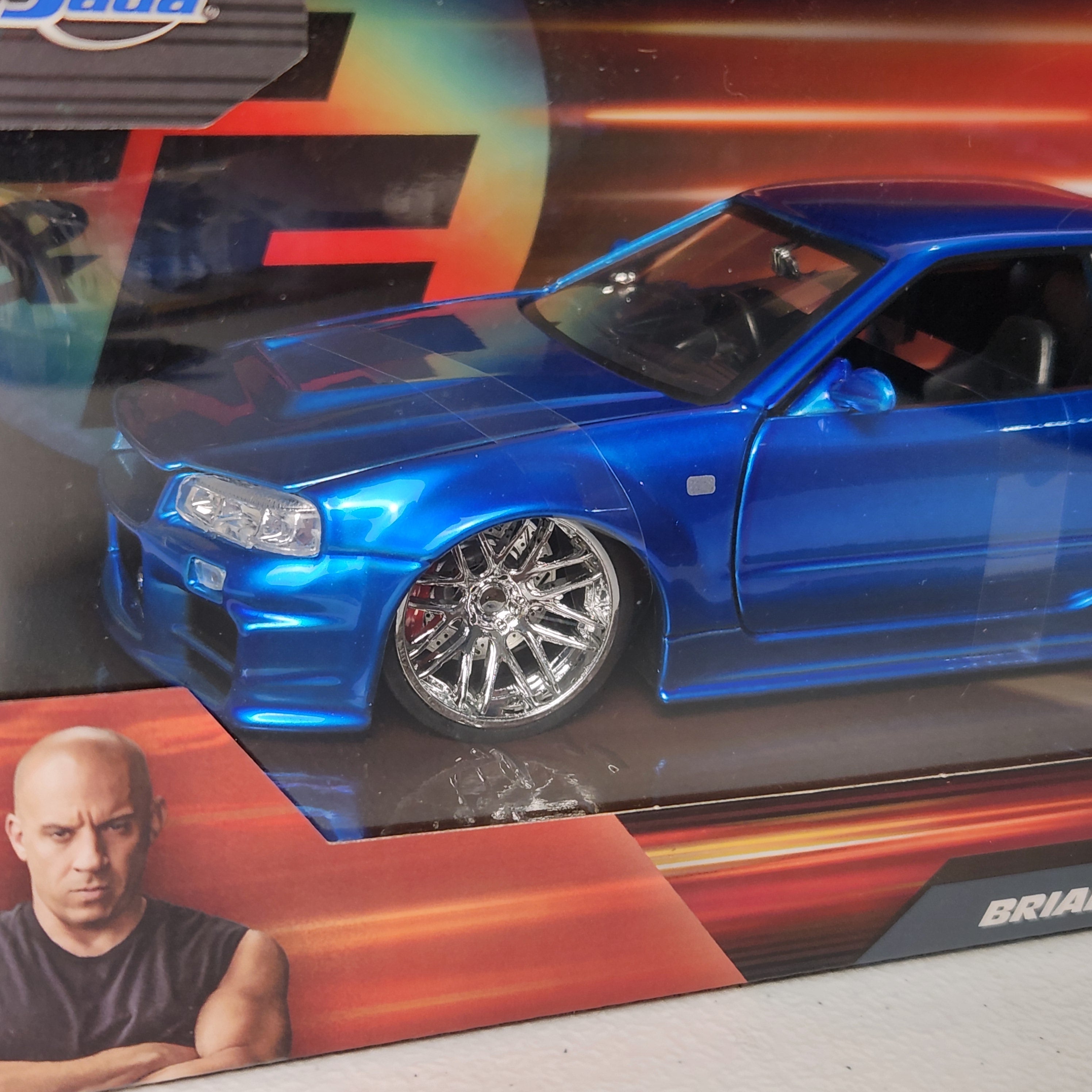 Brian's Nissan Skyline GTR Fast and Furious Hollywood Rides Diecast Jada 1:24