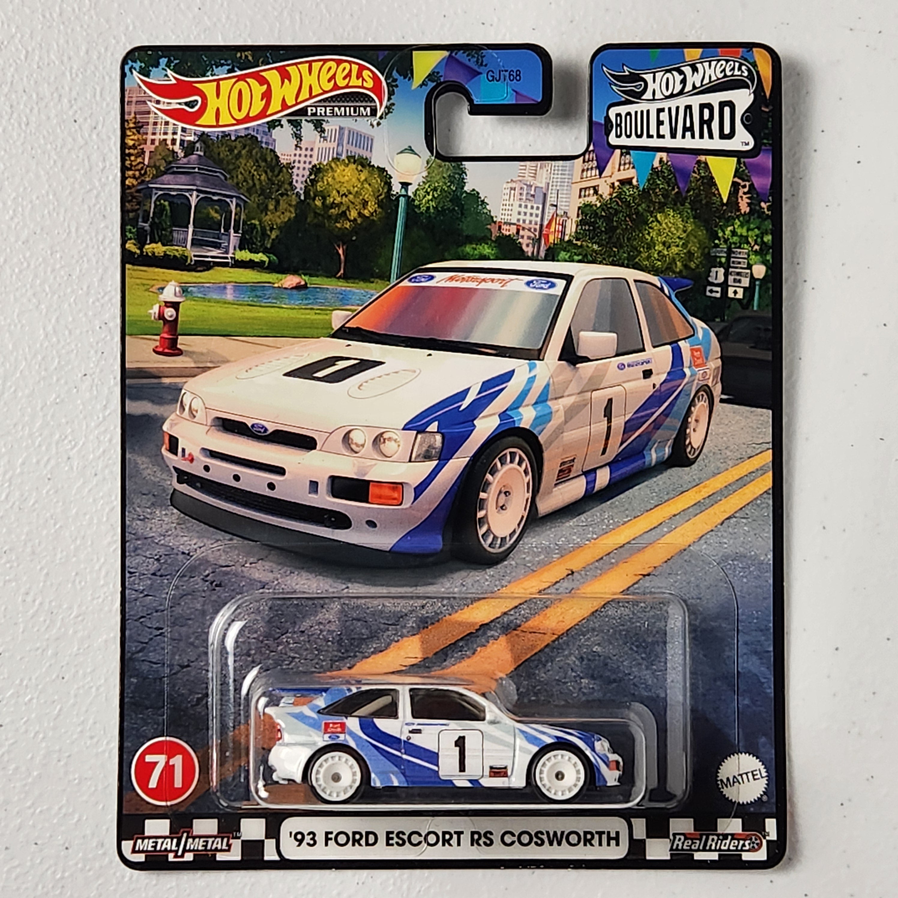 93 Ford Escort RS Cosworth #71 Boulevard Premium Hot Wheels