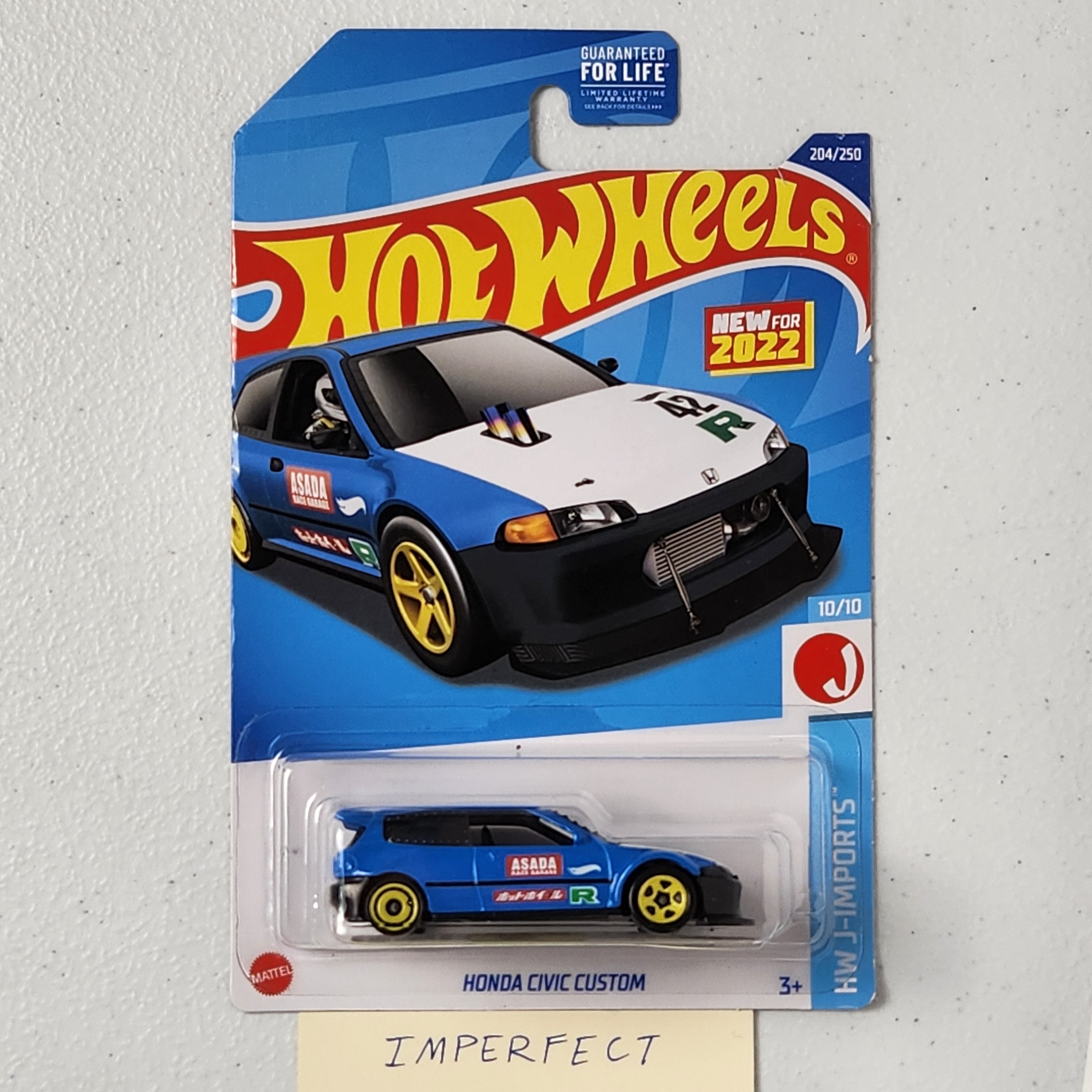 Honda Civic EG Custom JDM Mainline Hot Wheels