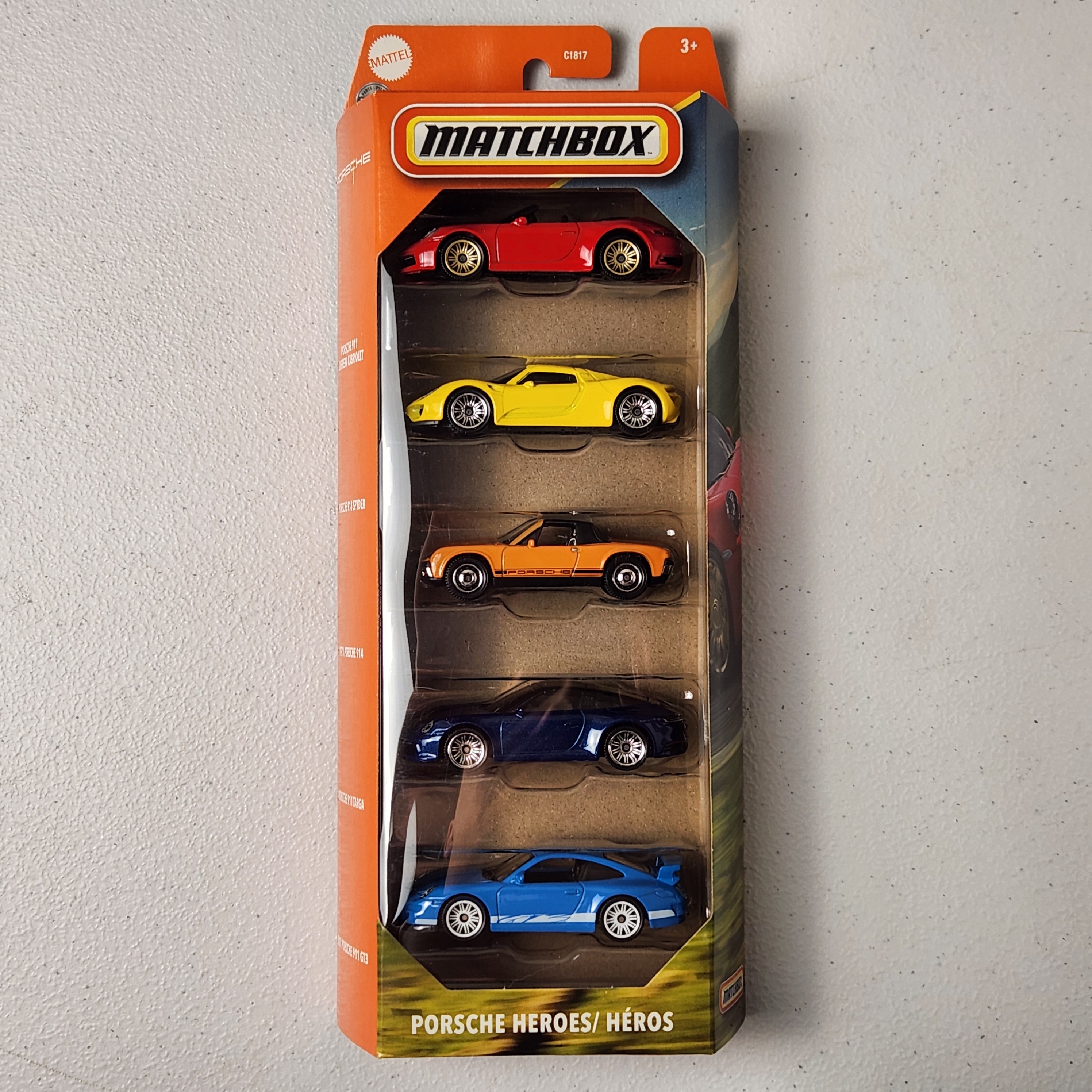 Porsche Heroes 5 Car Pack European Matchbox