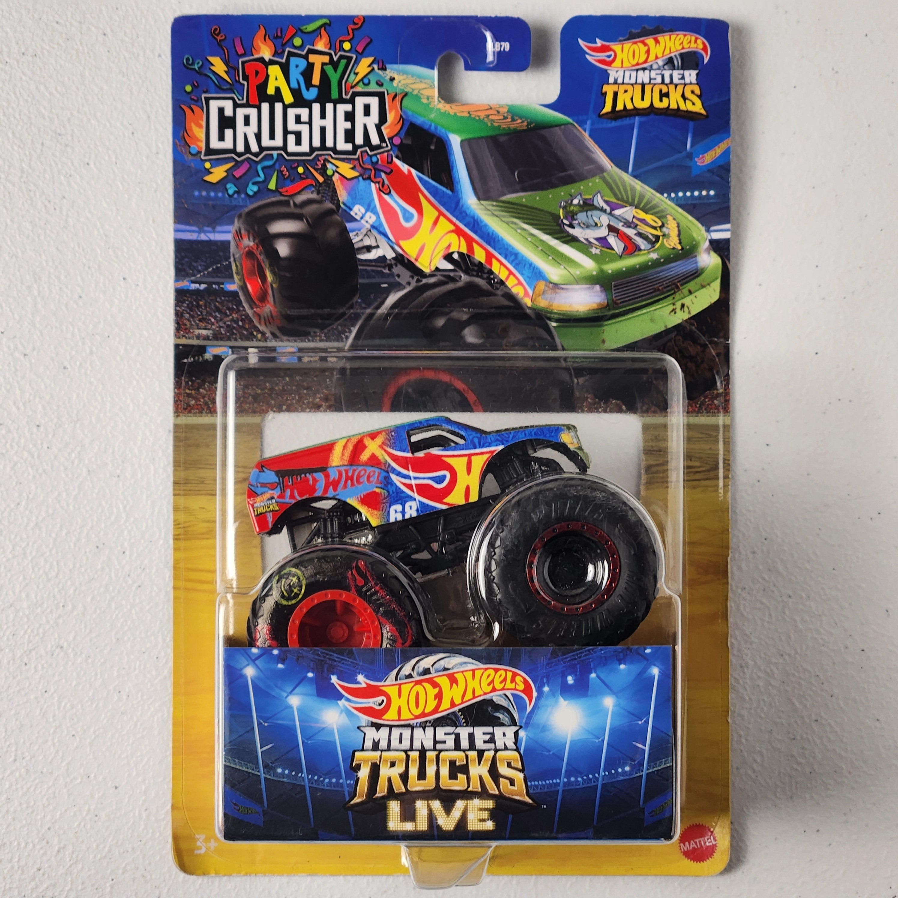 Party Crusher Monster Trucks American Silver Series Hot Wheels
