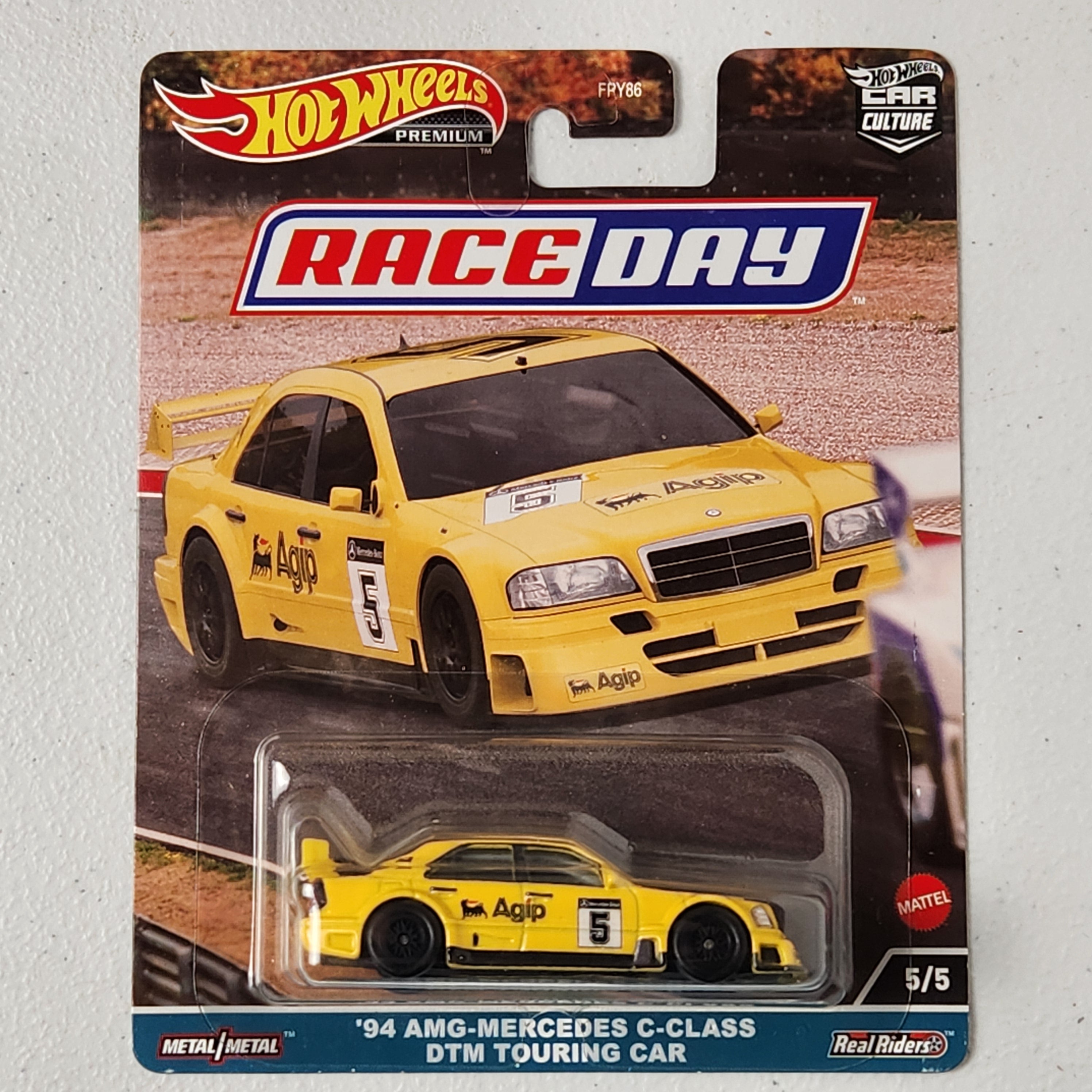 '94 AMG Mercedes C-Class DTM Touring Car #5/5 Race Day European Premium Hot Wheels 2024
