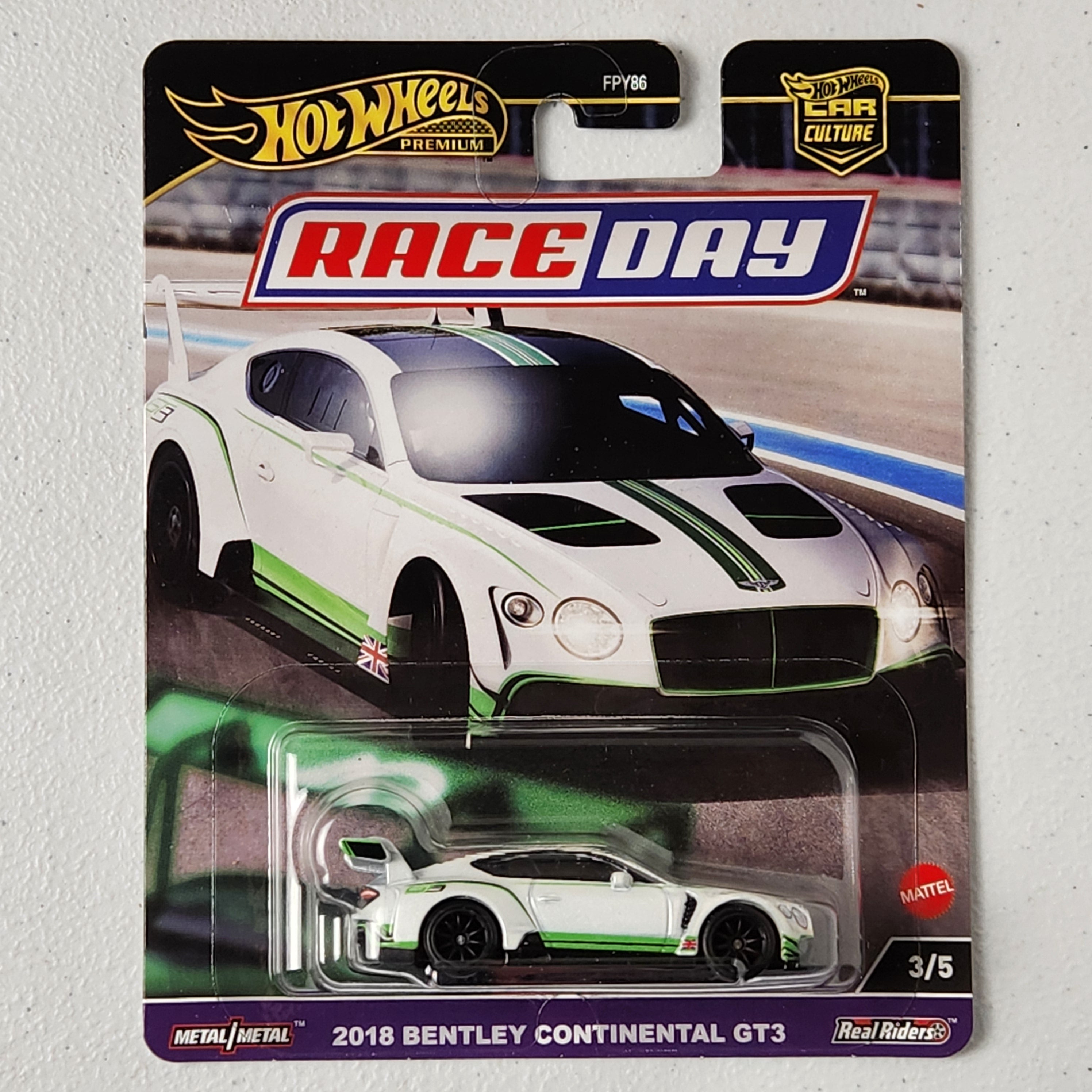 2018 Bentley Continental GT3 #3/5 Race Day European Premium Hot Wheels 2024