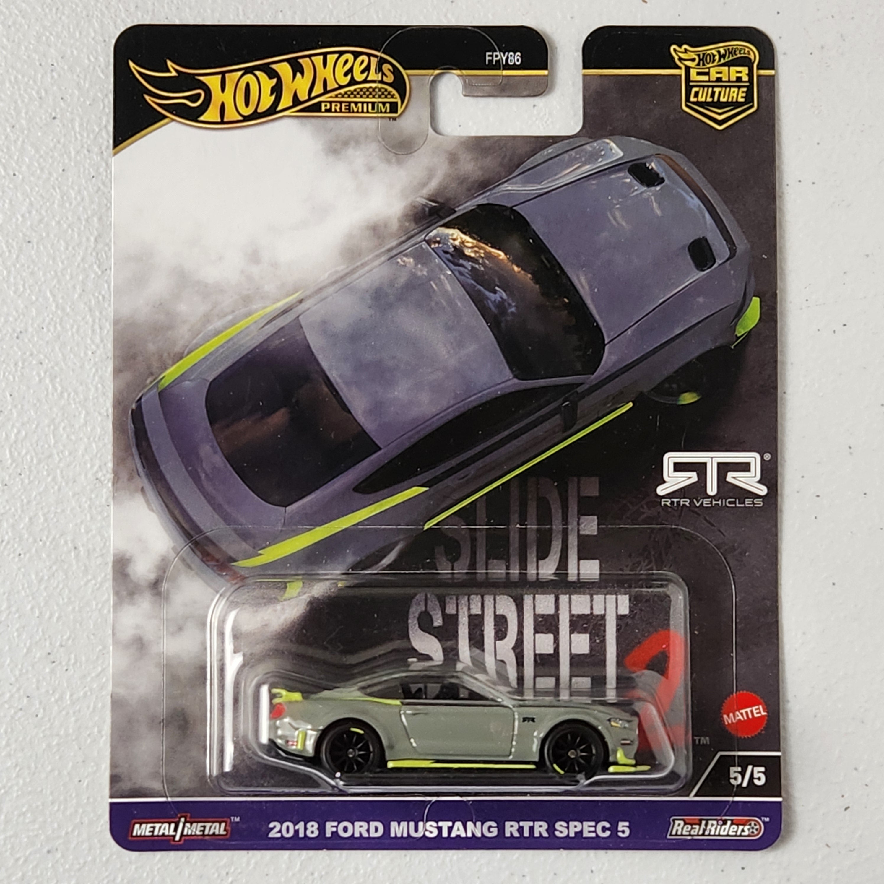 2018 Ford Mustang RTR Spec 5 #5/5 Slide Street American Premium Hot Wheels 2024
