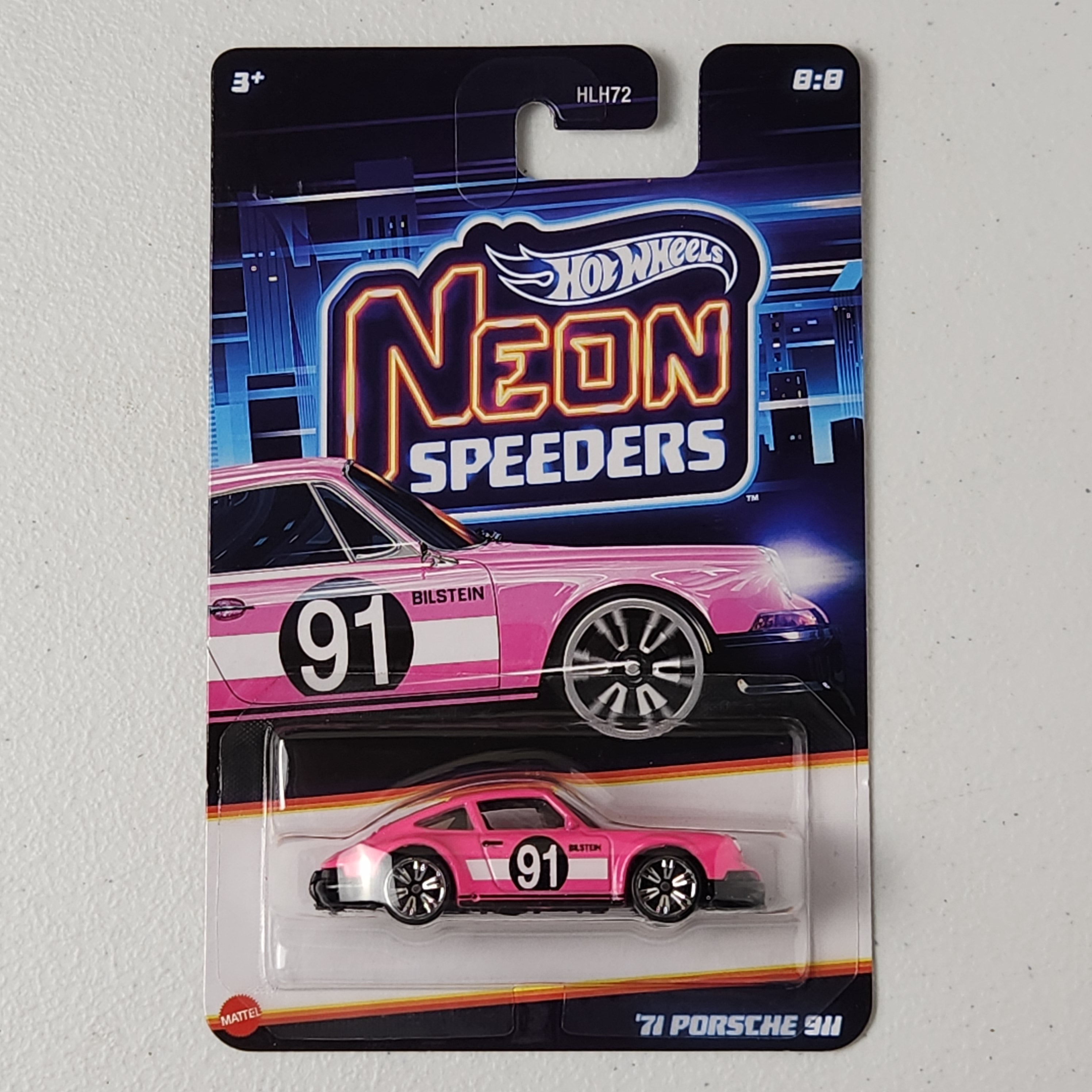 '71 Porsche 911 #8/8 Neon Speeders European Hot Wheels 2024