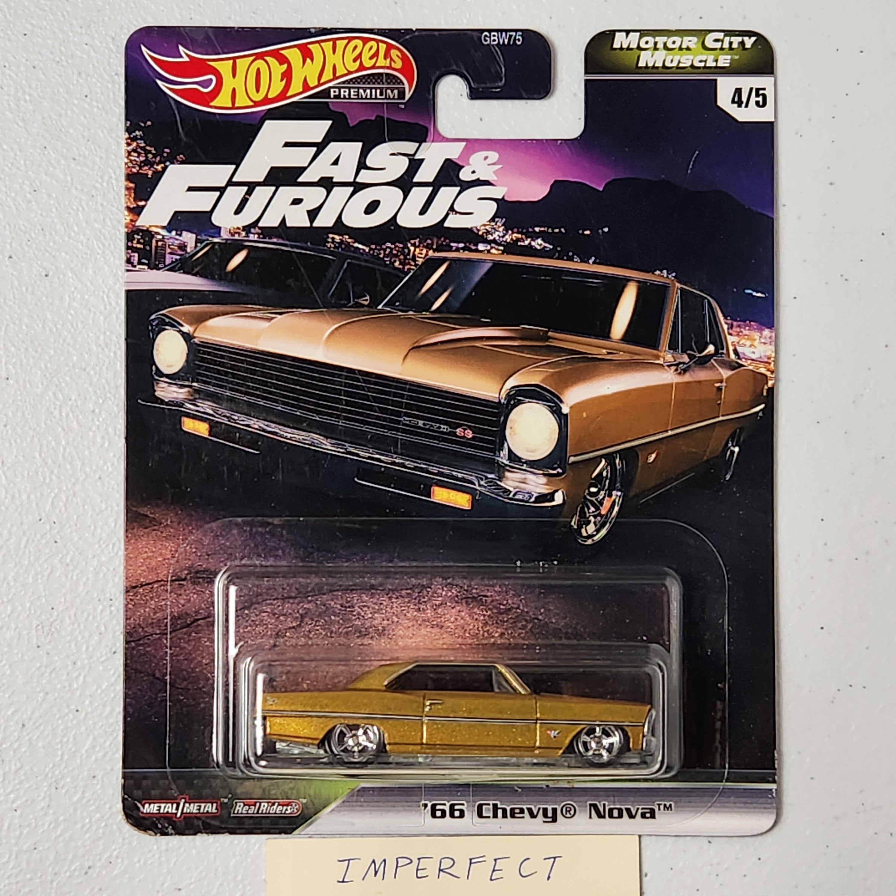 66 Chevy Nova 4/5 Fast & Furious American Premium Hot Wheels 2020