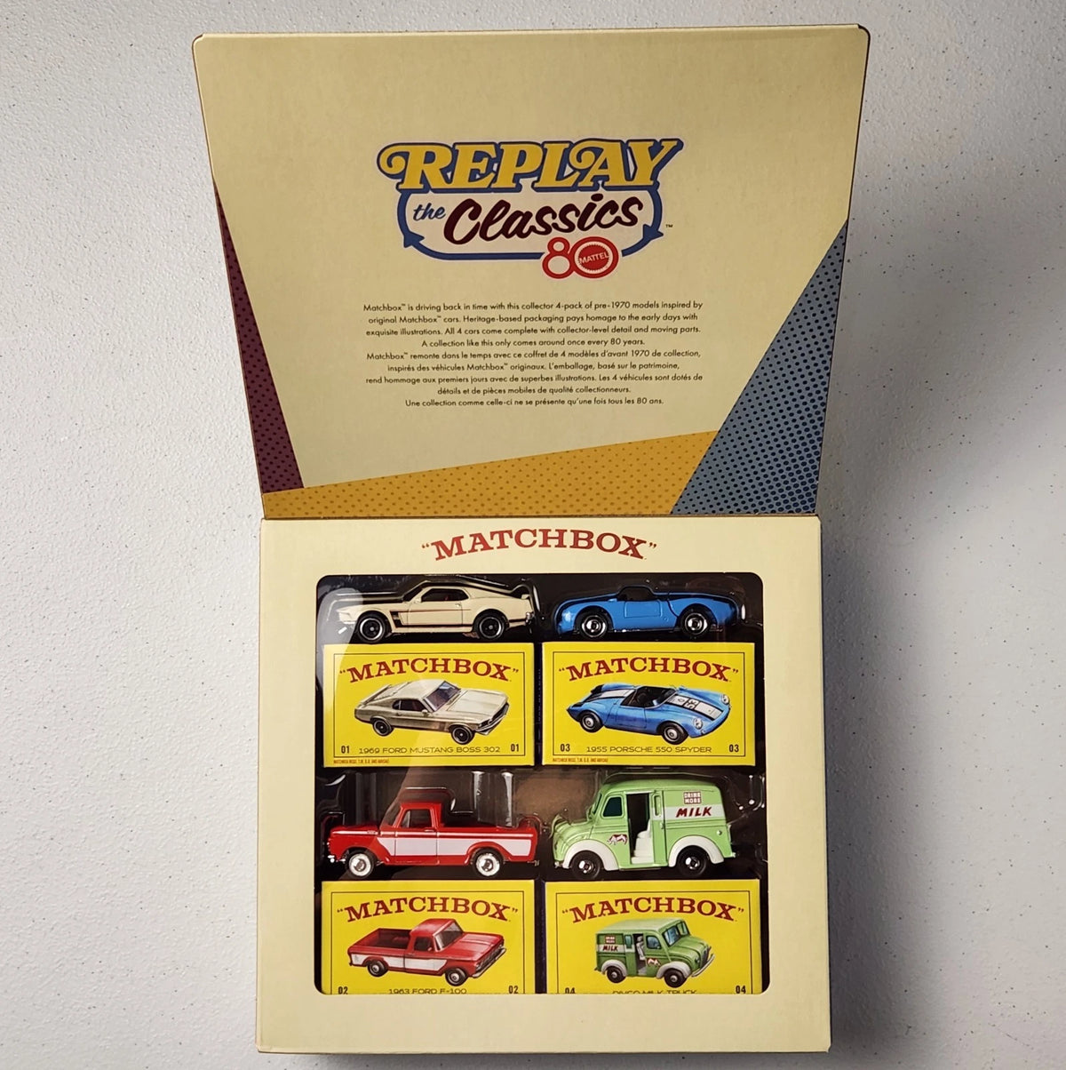 Mattel 80th Matchbox Gift Gift Classics Hot Wheels 5-Pack Kool Kombi Dream Mobile