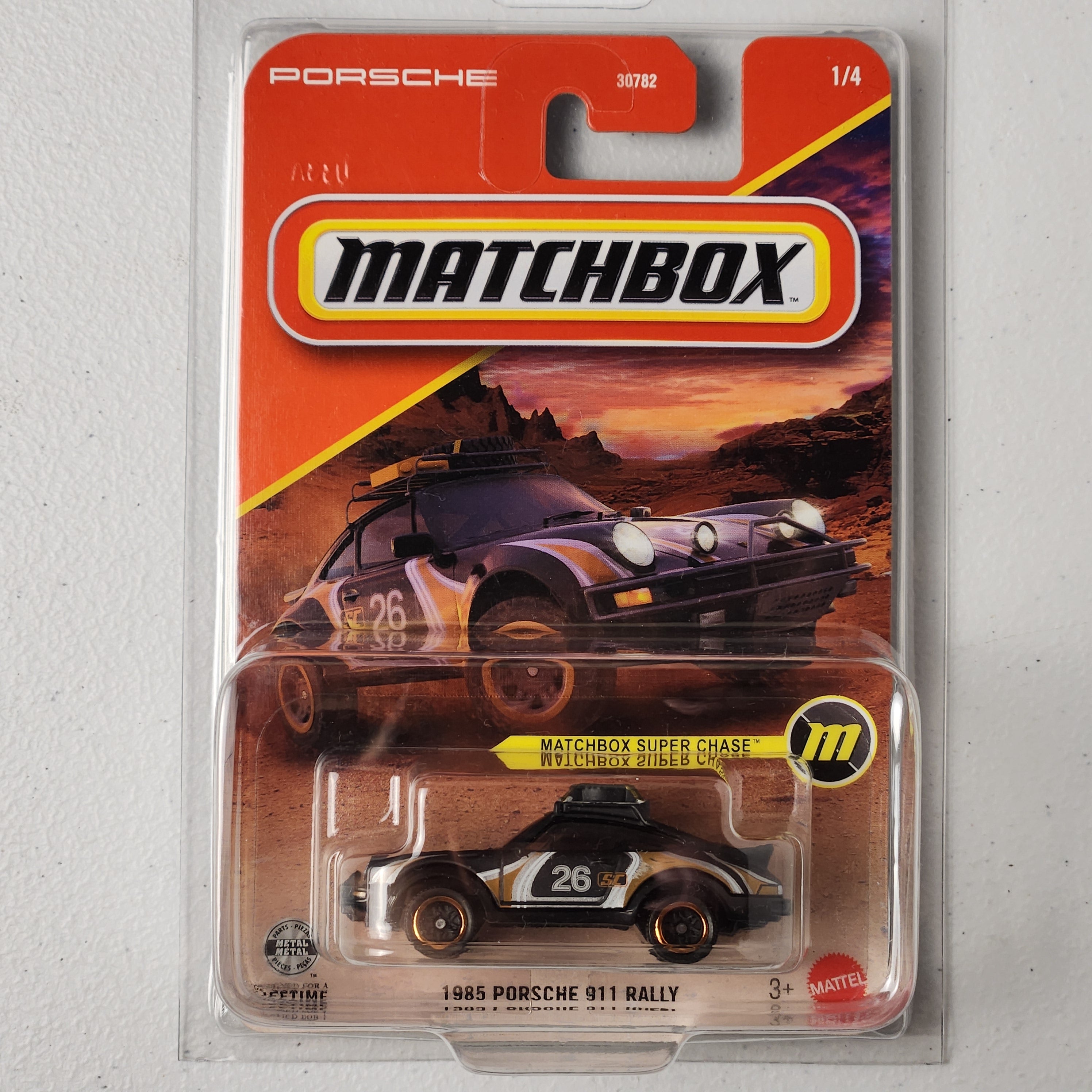 1985 Porsche 911 Rally 1/4 Super Chase European Matchbox 2026