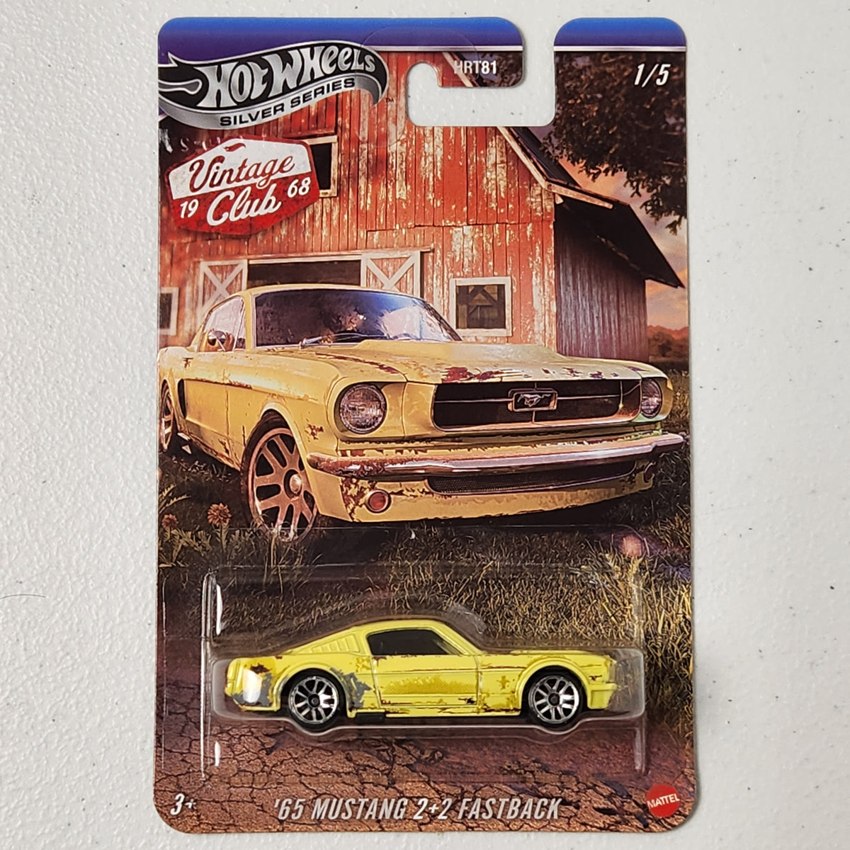 65 Mustang 2+2 Fastback 1/5 American Silver Series Hot Wheels 2025