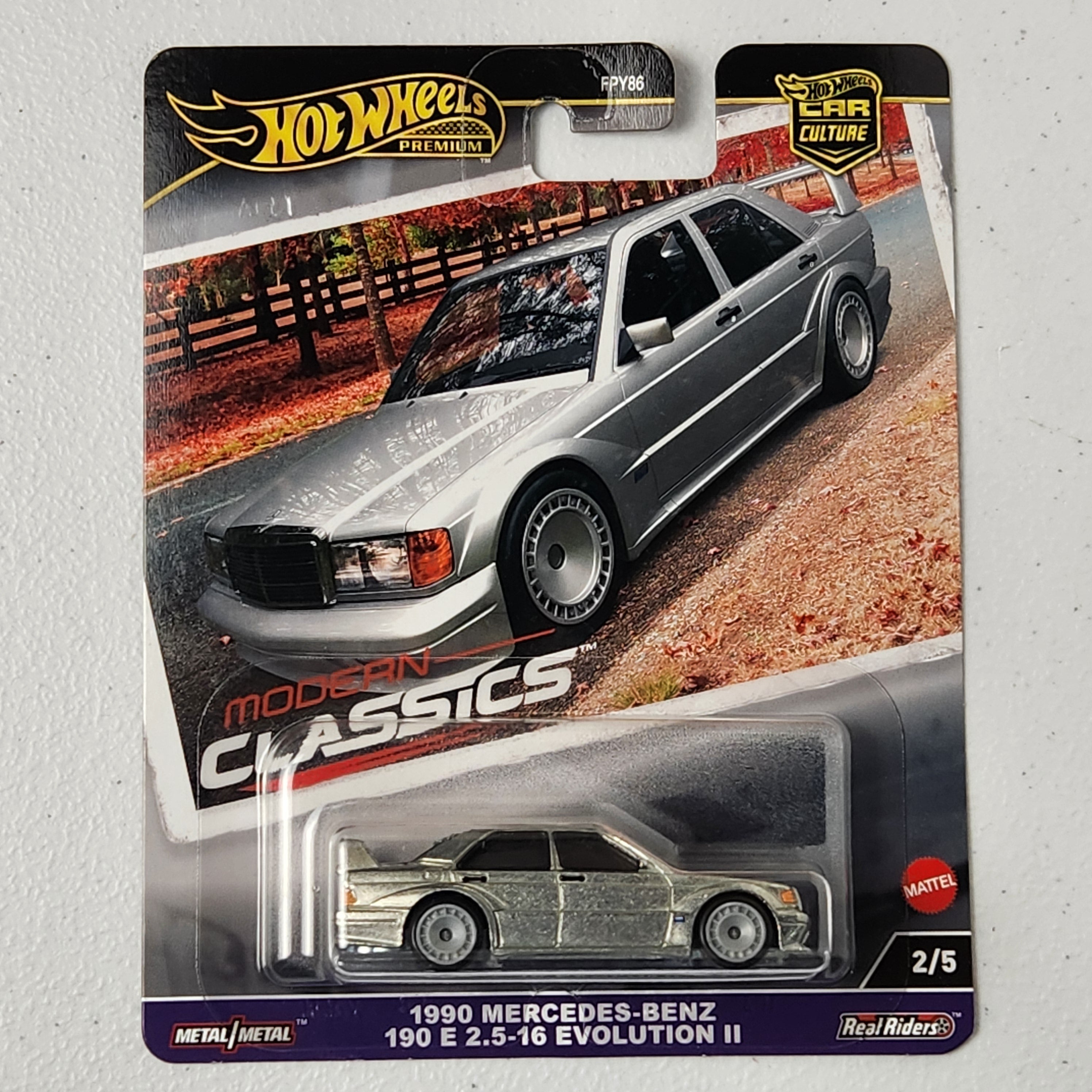 1990 Mercedes-Benz 190 E 2.5-16 Evolution II 2/5 Car Culture: Modern Classics European Premium Hot Wheels 2024