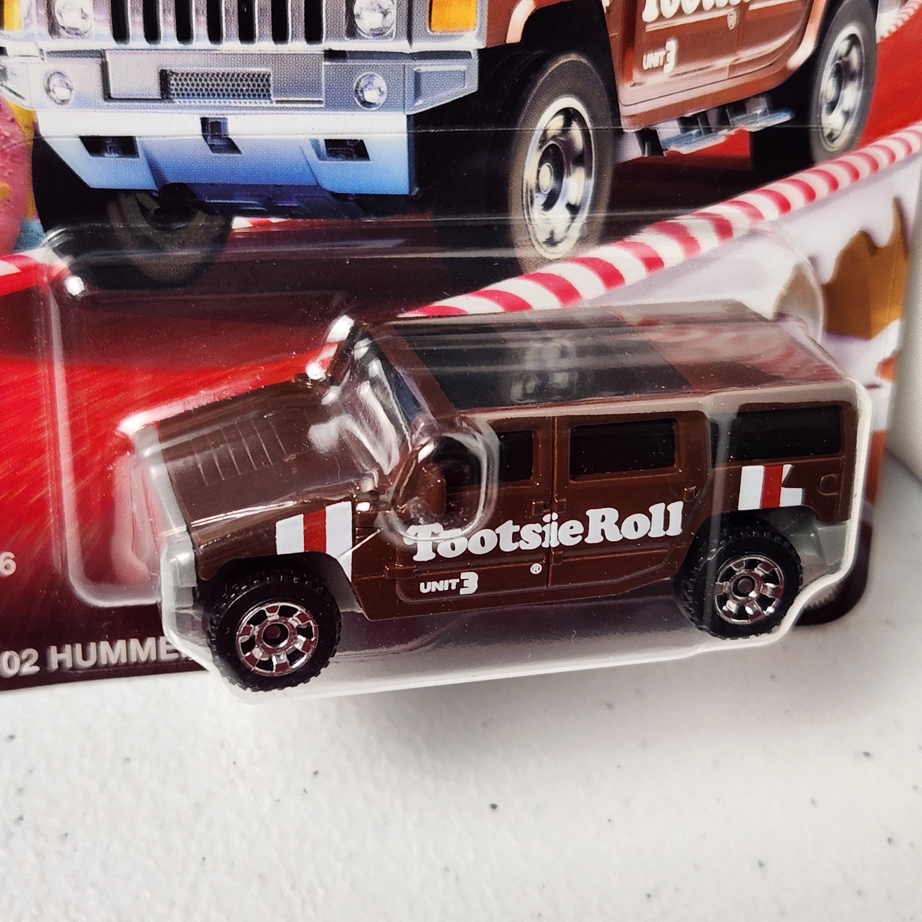 02 Hummer H2 SUV Tootsie Roll American Mainline Matchbox 2025