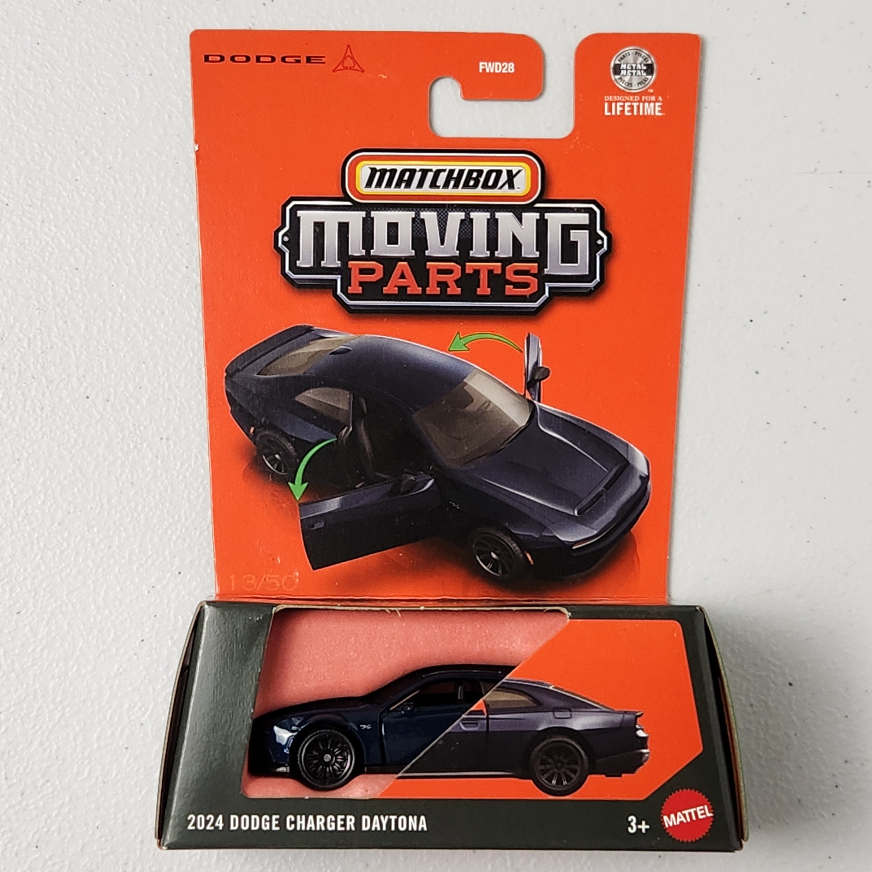 2024 Dodge Charger Daytona American Moving Parts Matchbox 2024