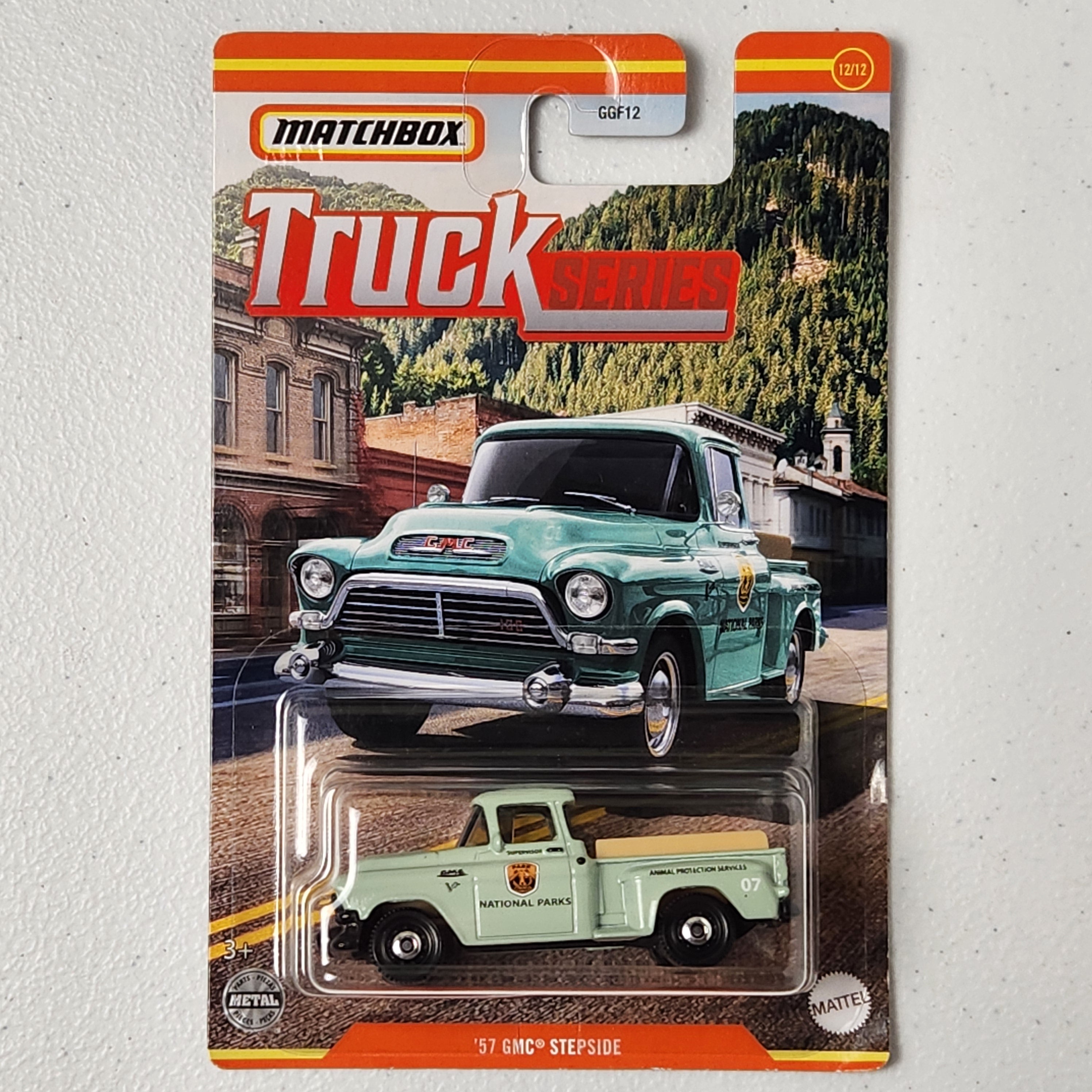 57 GMC Stepside National Parks 12/12 Mainline American Matchbox 2017