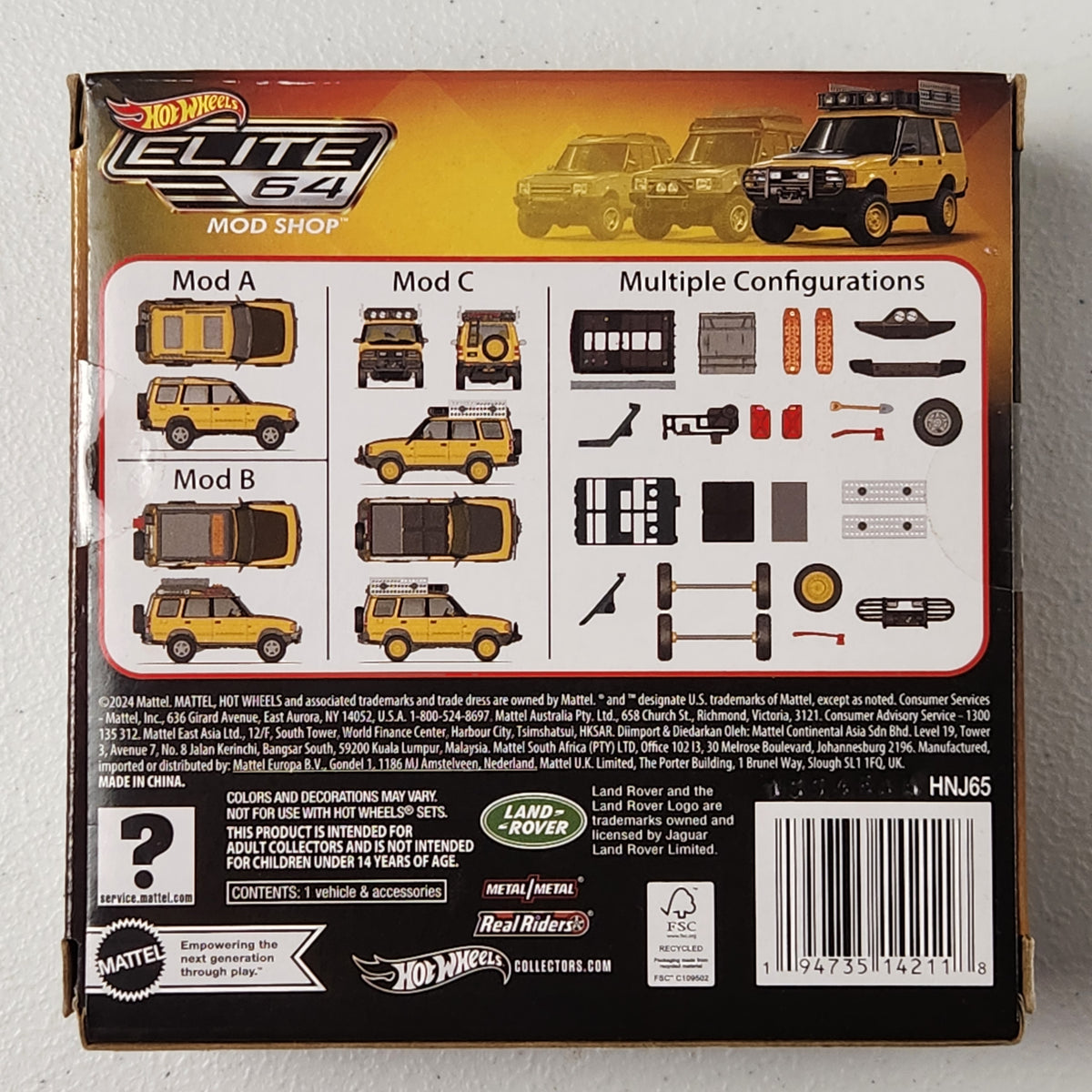 94 Land Rover Discovery Mod Shop #3 British Elite 64 Hot Wheels 2024