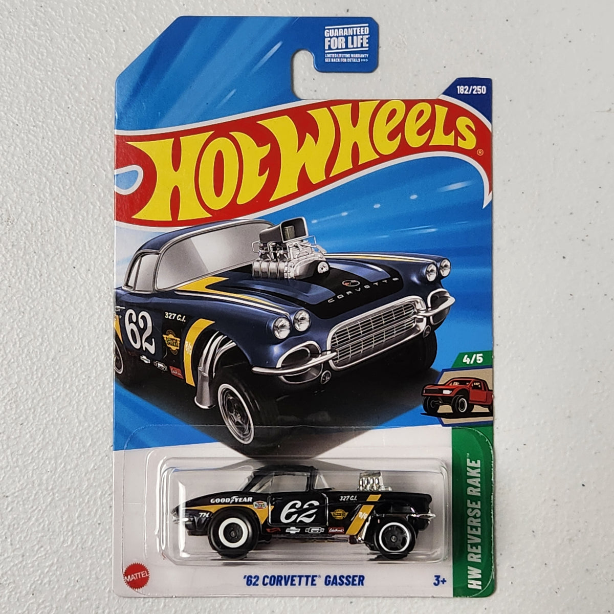 62 Corvette Gasser Super Treasure Hunt American Mainline Hot Wheels