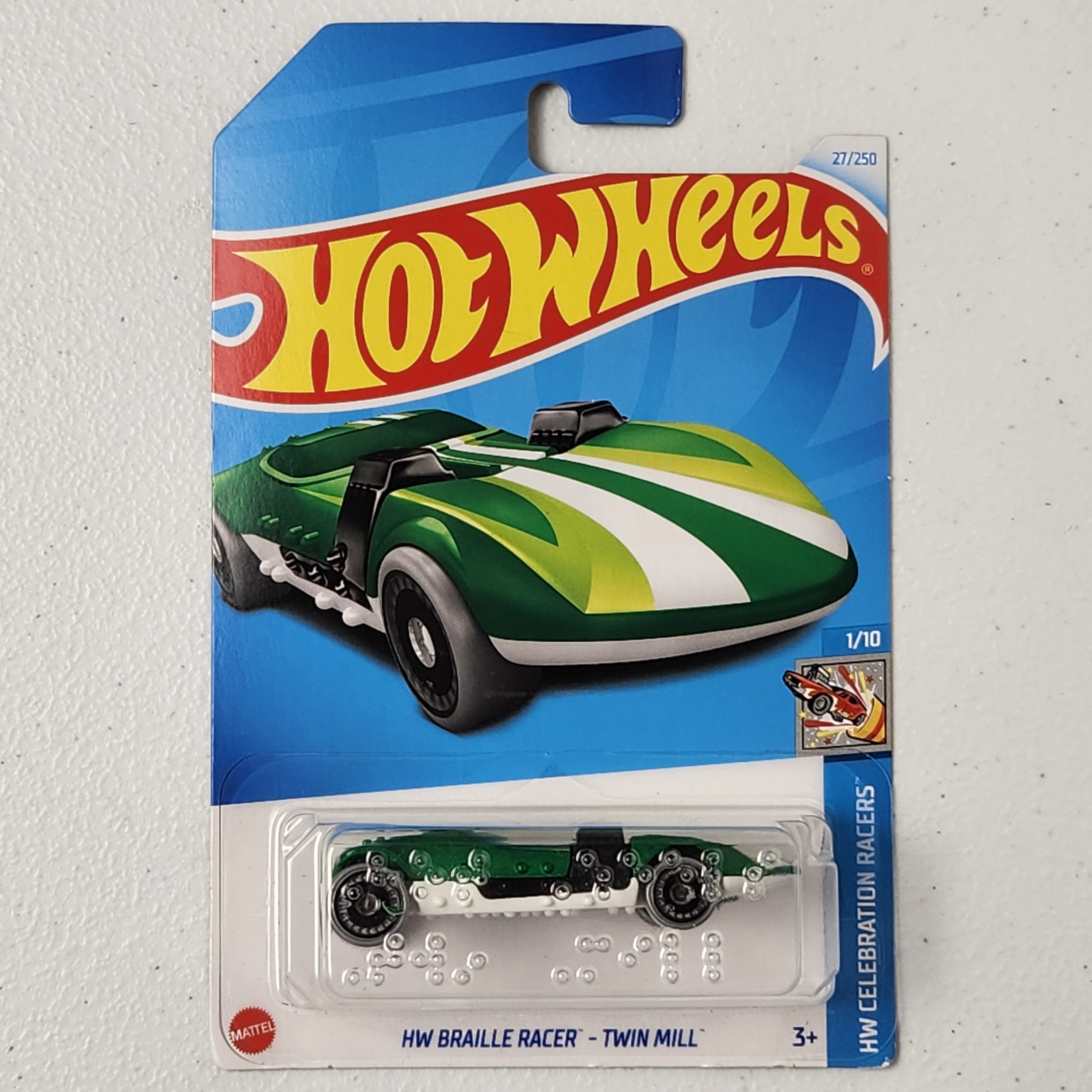 HW Braille Racer - Twin Mill Other Mainline Hot Wheels