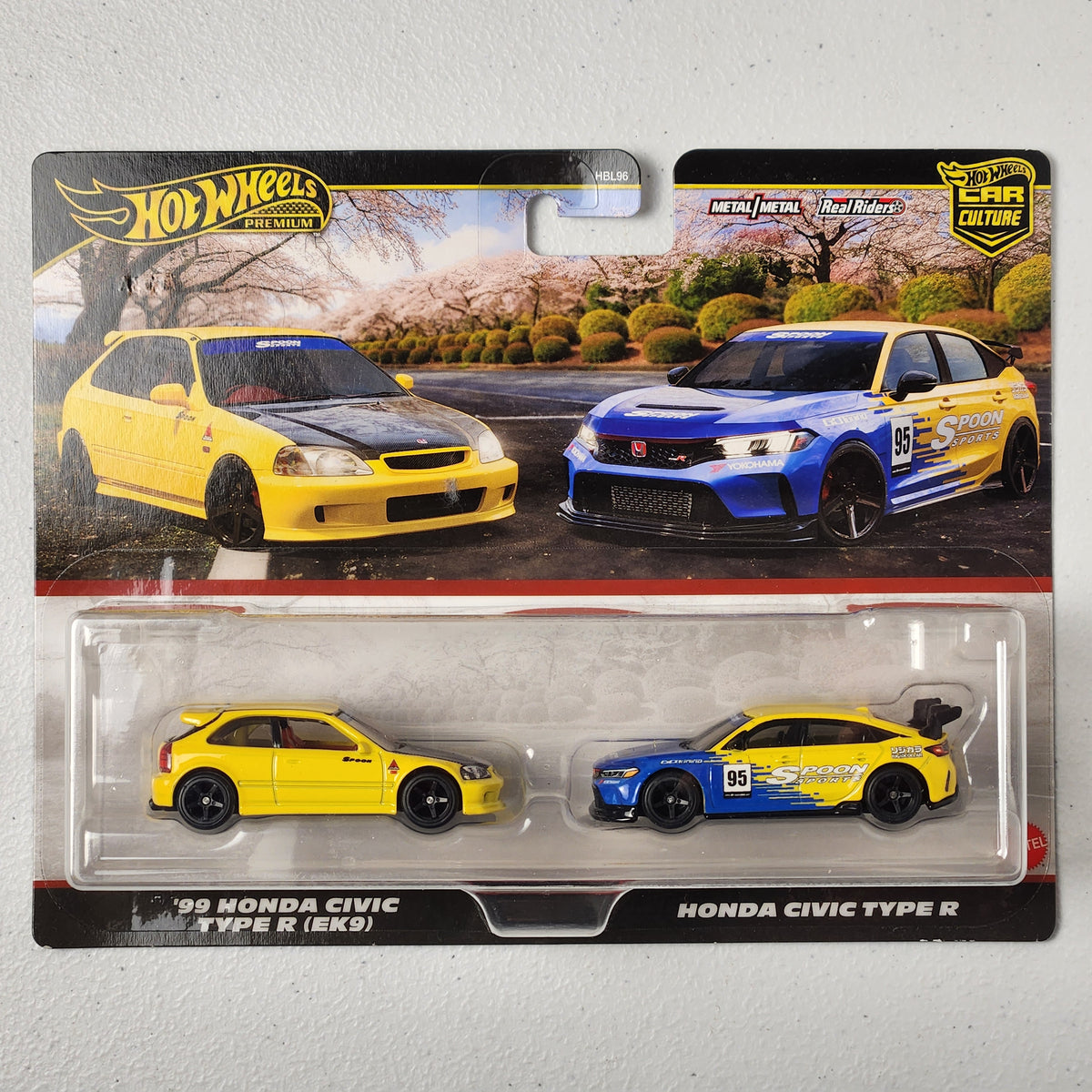 99 Honda Civic Type R (EK9) / Honda Civic Type R Car Culture: 2-Pack JDM Premium Hot Wheels 2025