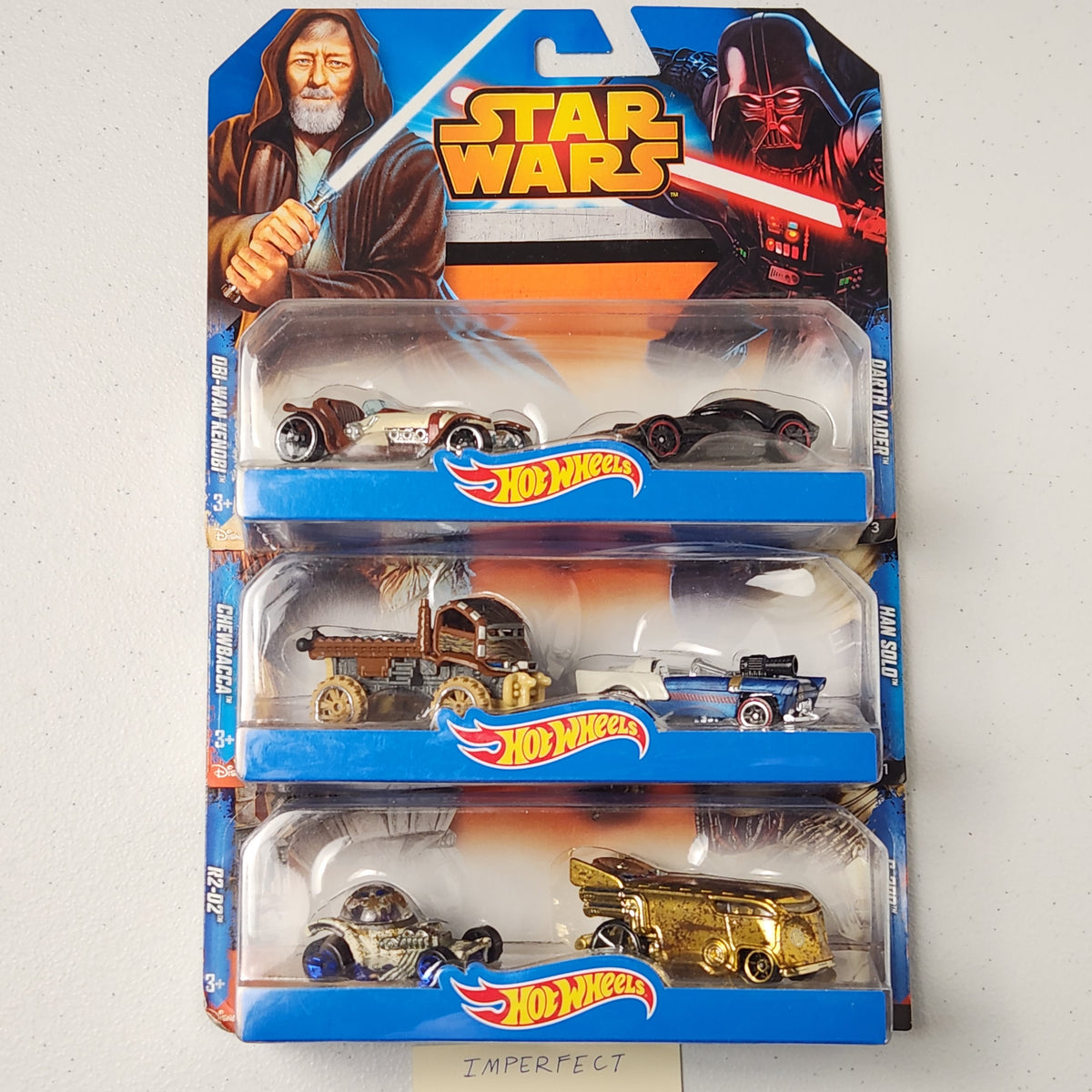 Star Wars Character Cars – Three 2-Packs / 6 Cars Set Star Wars Hot Wheels 2015
