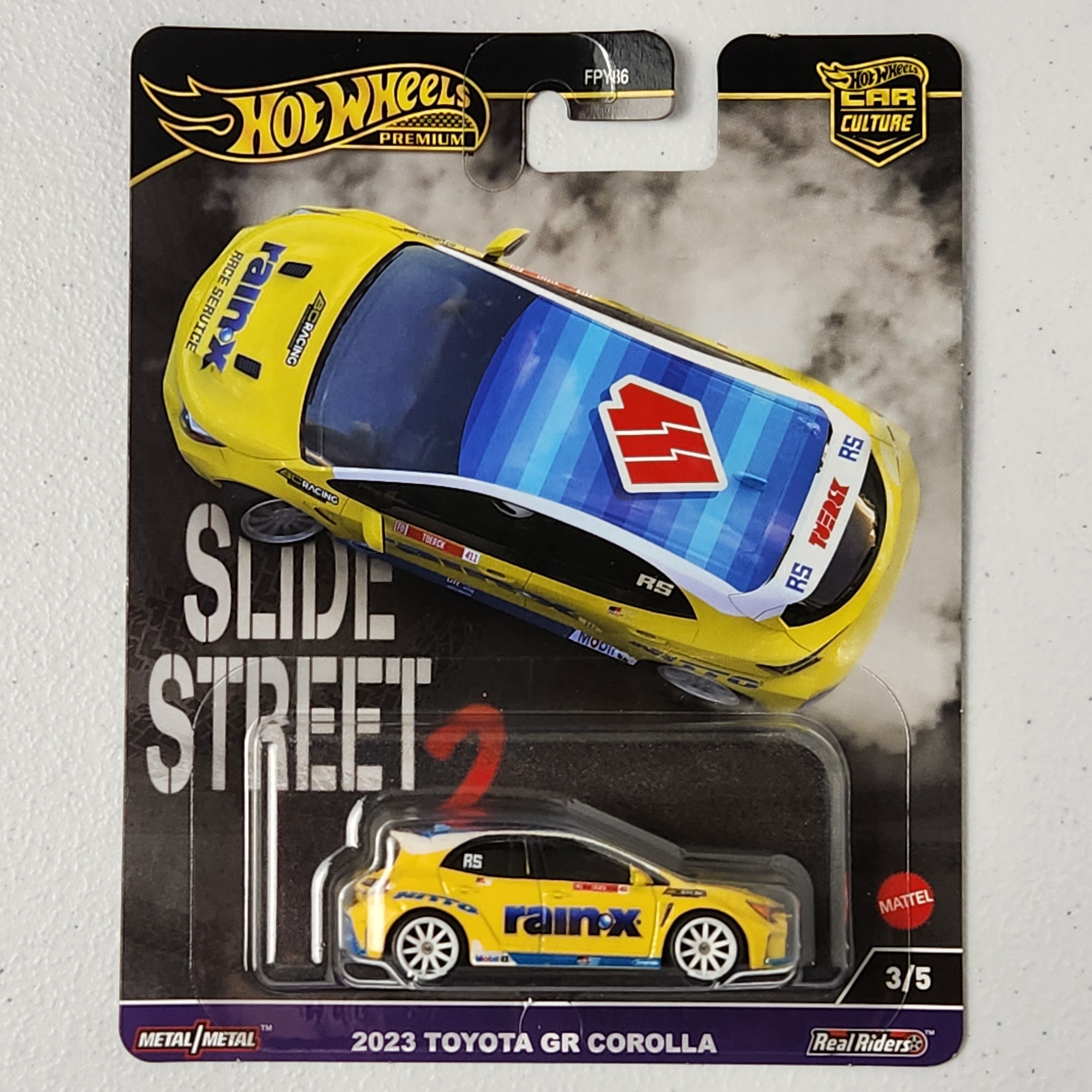2023 Toyota GR Corolla 3/5 Car Culture: Slide Street JDM Premium Hot Wheels 2023