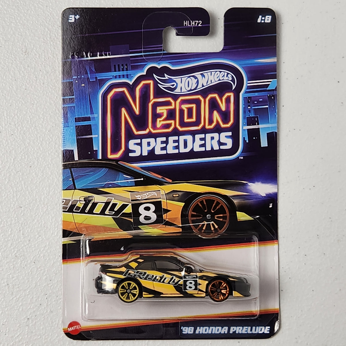 98 Honda Prelude 1/8 JDM Neon Speeders Hot Wheels 2025