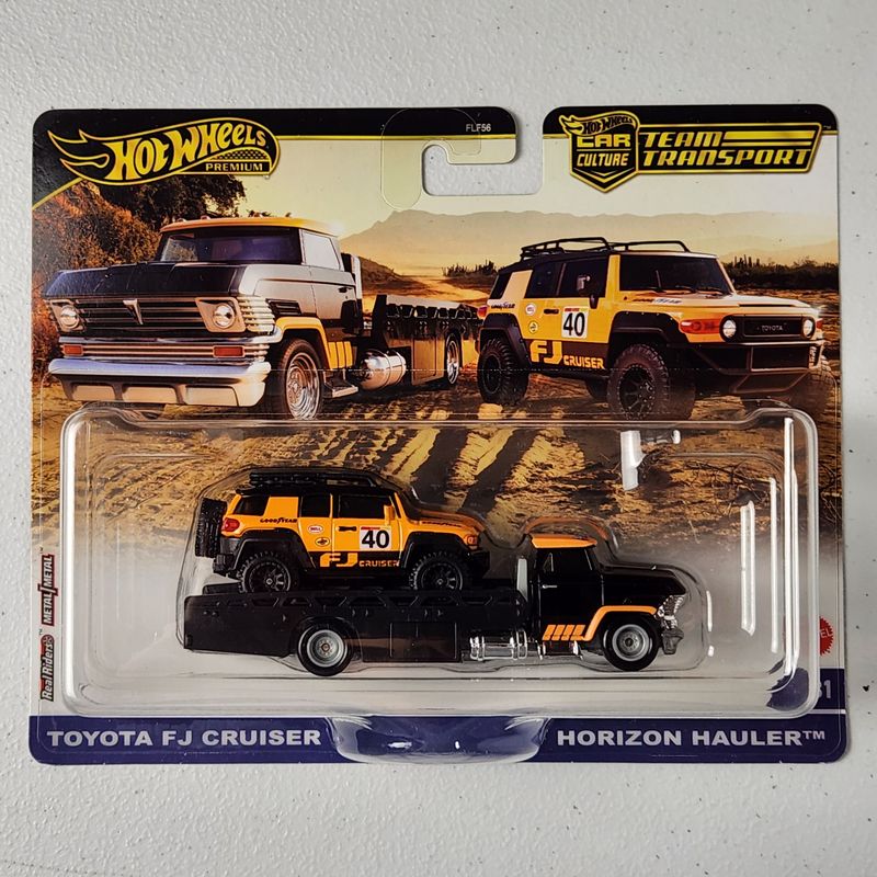 Toyota FJ Cruiser, Horizon Hauler #81 Car Culture Team Transport JDM Premium Hot Wheels