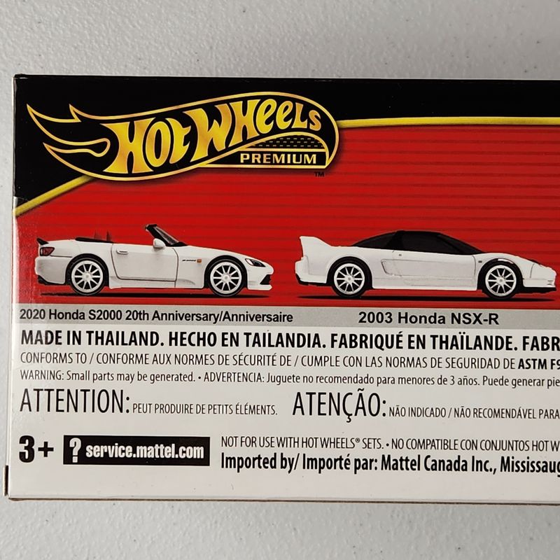Honda Civic Type R 2003, NSX R 2020, S2000 20th Anniversary Car Culture JDM Premium Hot Wheels