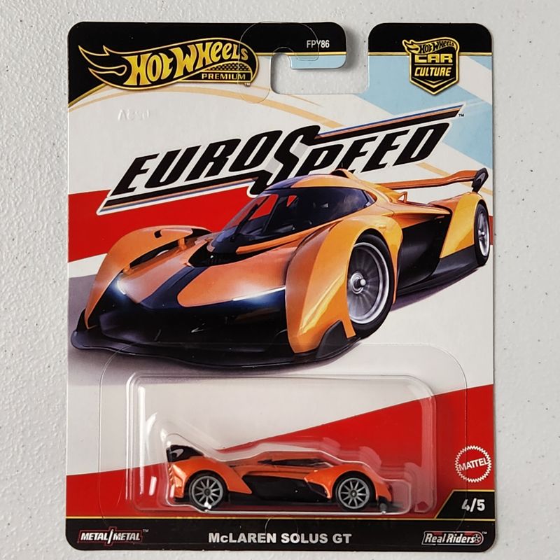 McLaren Solus #4/5 EuroSpeed Car Culture Exotic Premium Hot Wheels