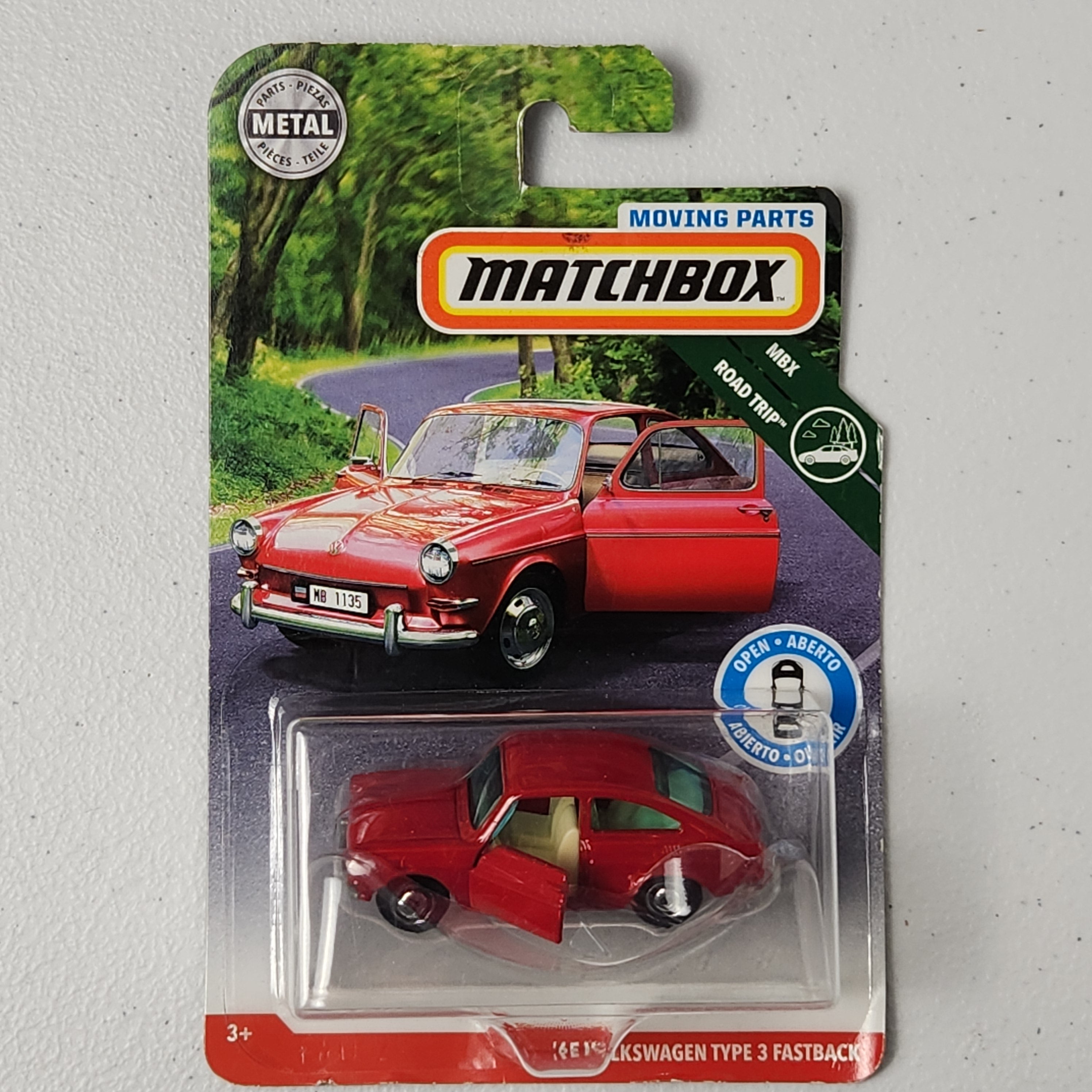 65 Volkswagen Type 3 Fastback European Moving Parts Matchbox