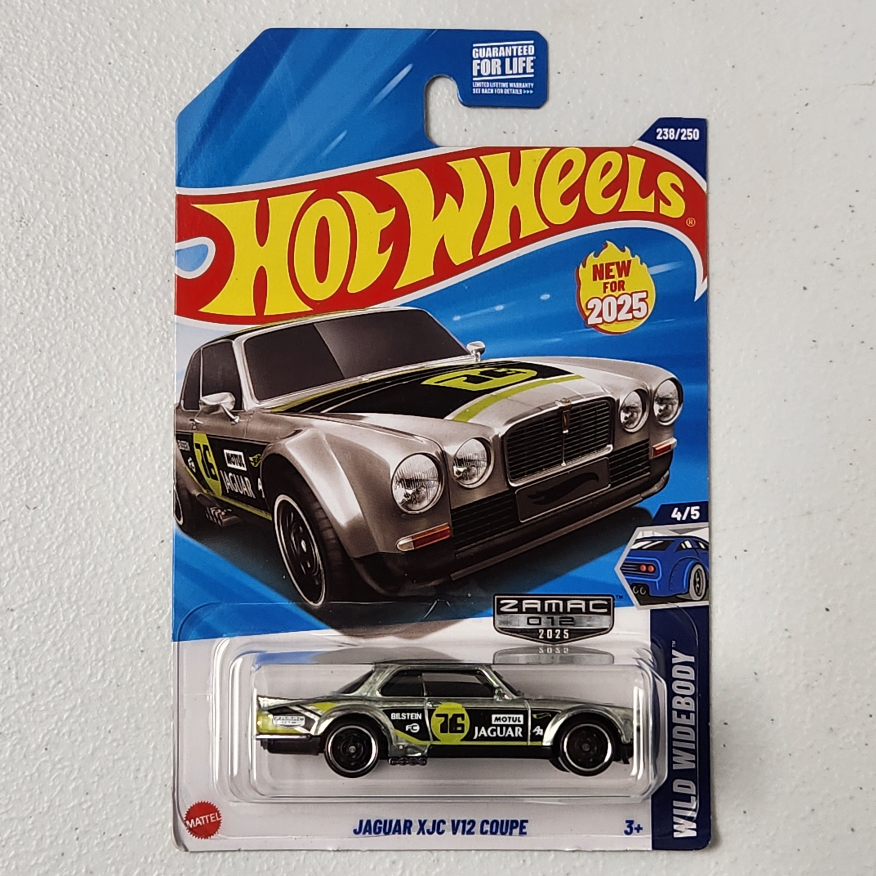 Jaguar XJC V12 Coupe ZAMAC European Mainline Hot Wheels