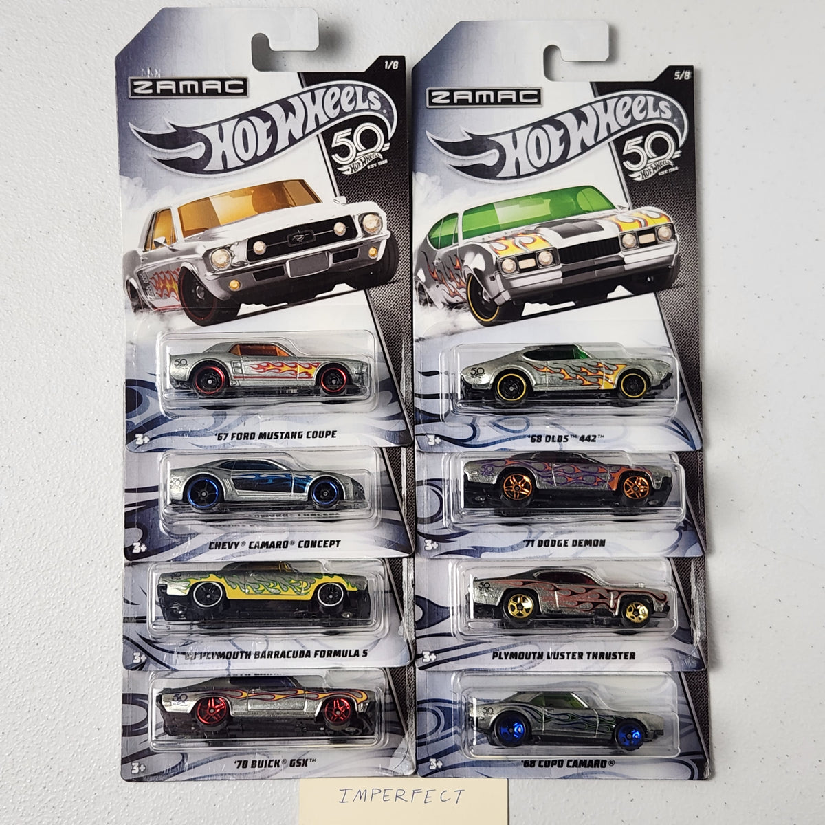 50th Anniversary Edition Zamac Set 50th Hot Wheels 2018