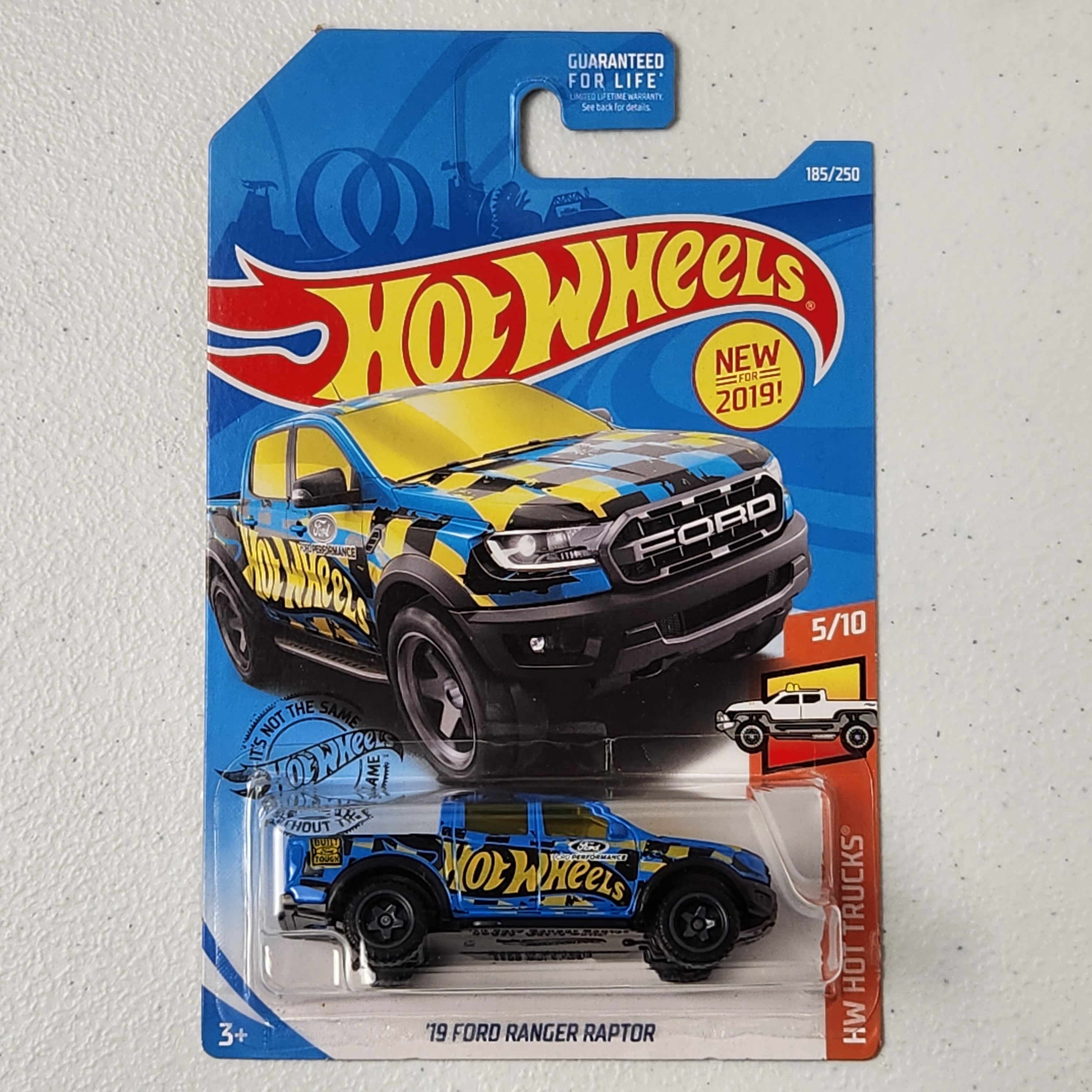 19 Ford Ranger Raptor Pickup American Mainline Hot Wheels