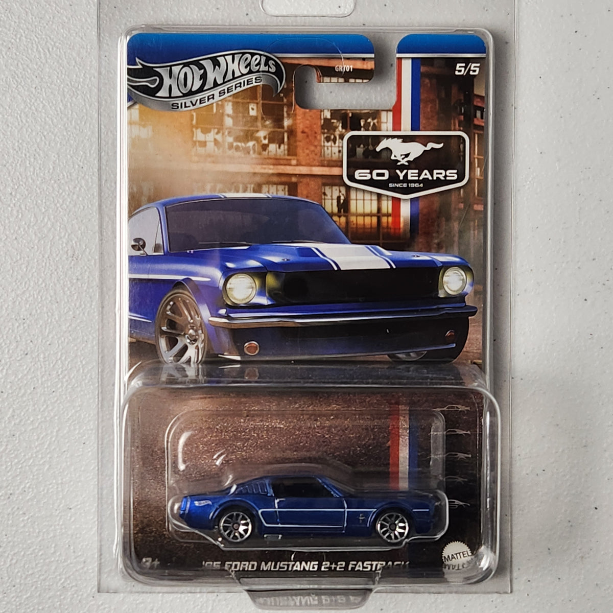Ford Mustang 2+2 Fastback METAL BASE CHASE 5/5 American Silver Series Hot Wheels 2025