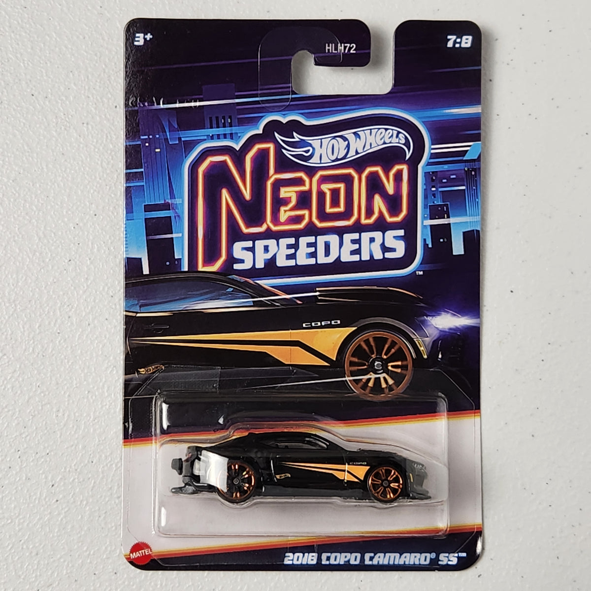 2018 COPO Camaro SS 7/8 American Neon Speeders Hot Wheels 2025