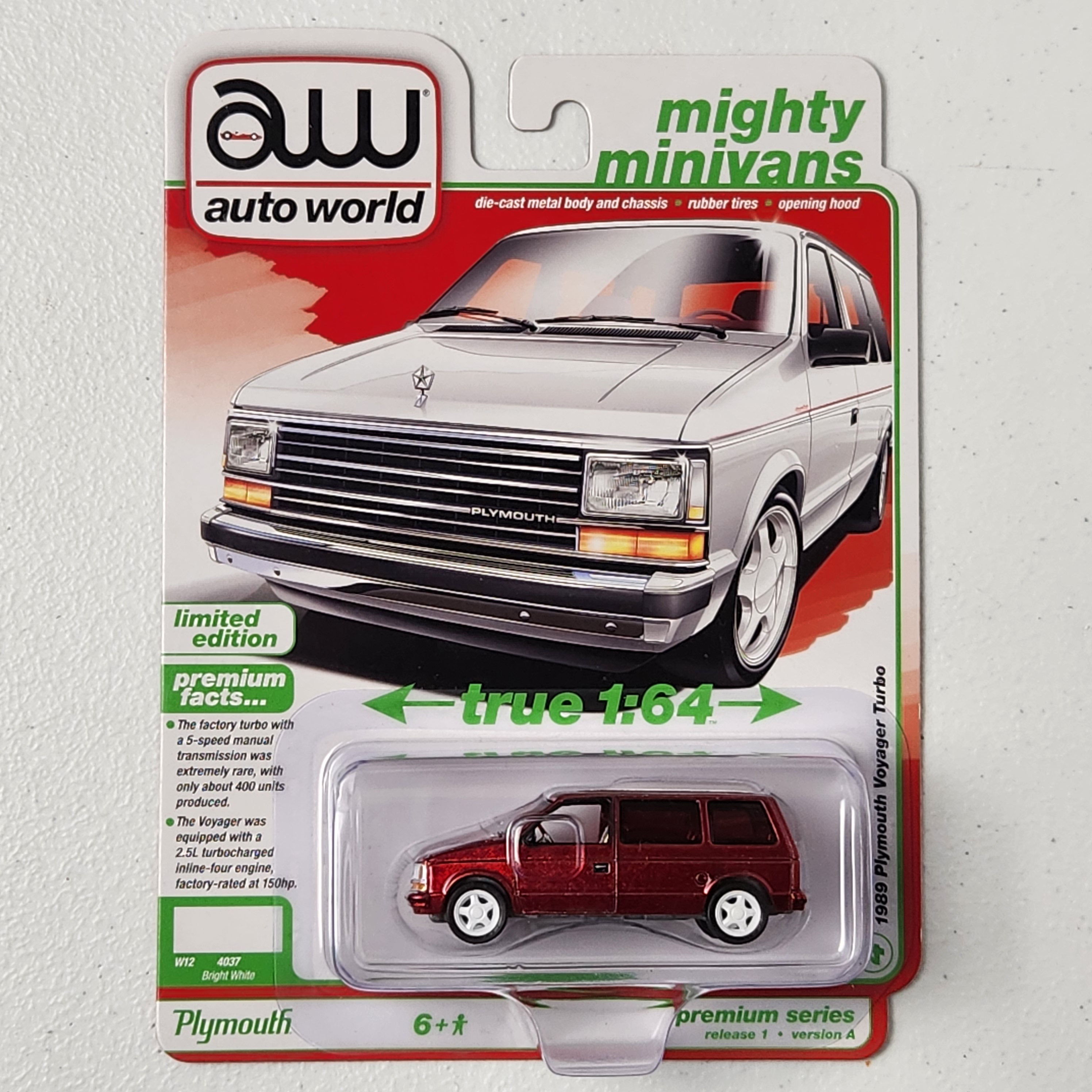 1989 Plymouth Voyager Turbo Ultra Red Chase #4 Mighty Minivans American Auto World 2026