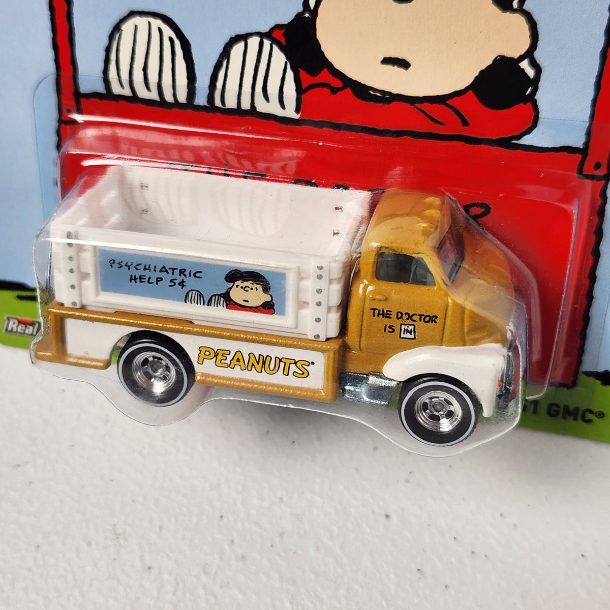 51 GMC C.O.E. Lucy's Psychiatric Help 5¢ Truck #Peanuts Peanuts American Premium Hot Wheels 2014