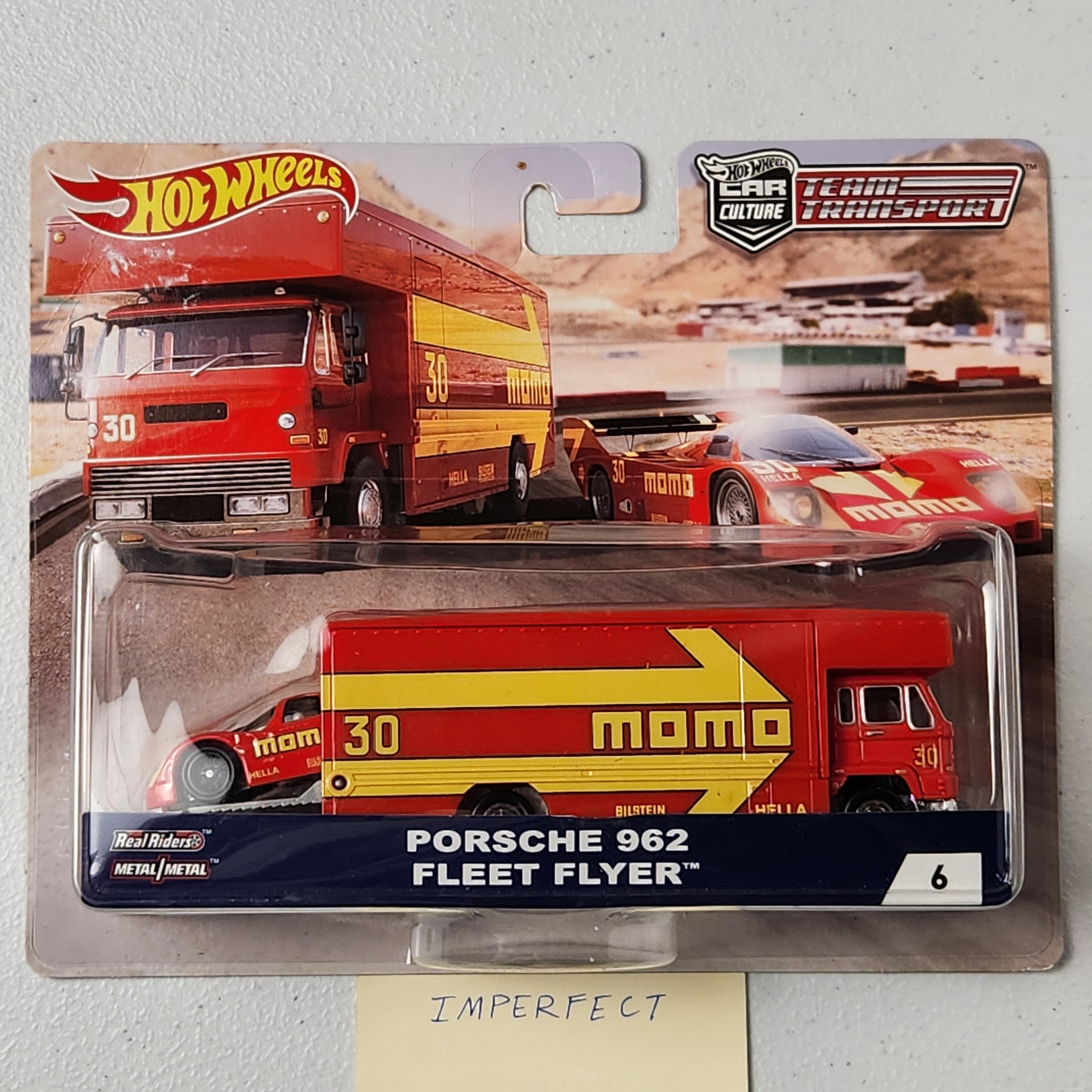Porsche 962 Fleet Flyer #6 Team Transport European Premium Hot Wheels 2024