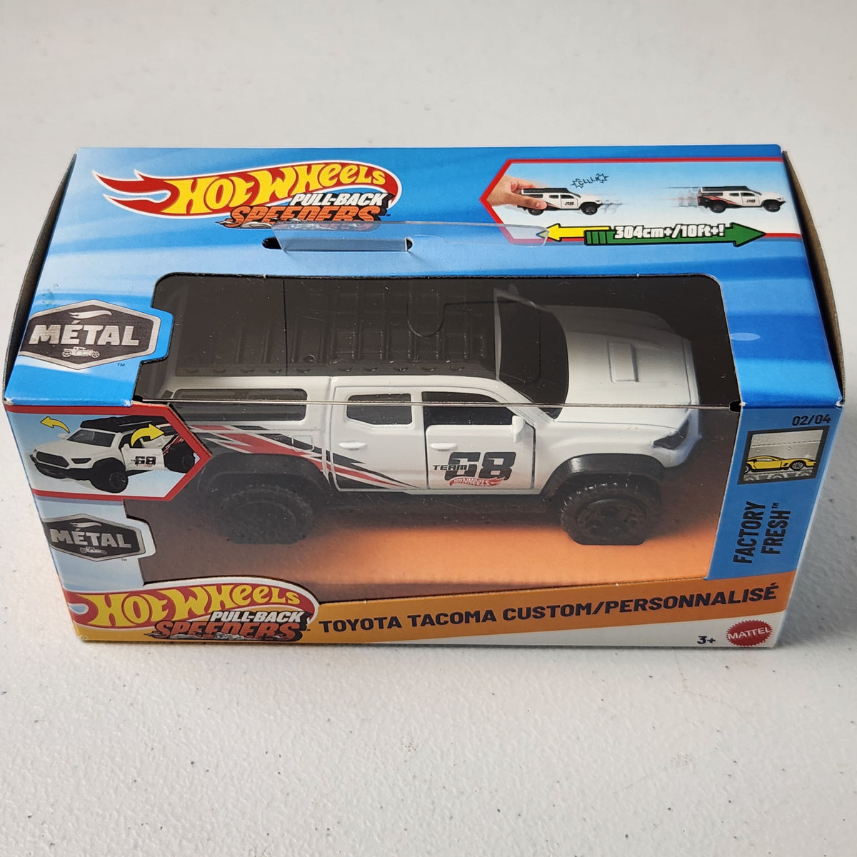 Toyota Tacoma Custom/Personnalisé 2/4 Pull-Back Speeders JDM Premium Hot Wheels 2023